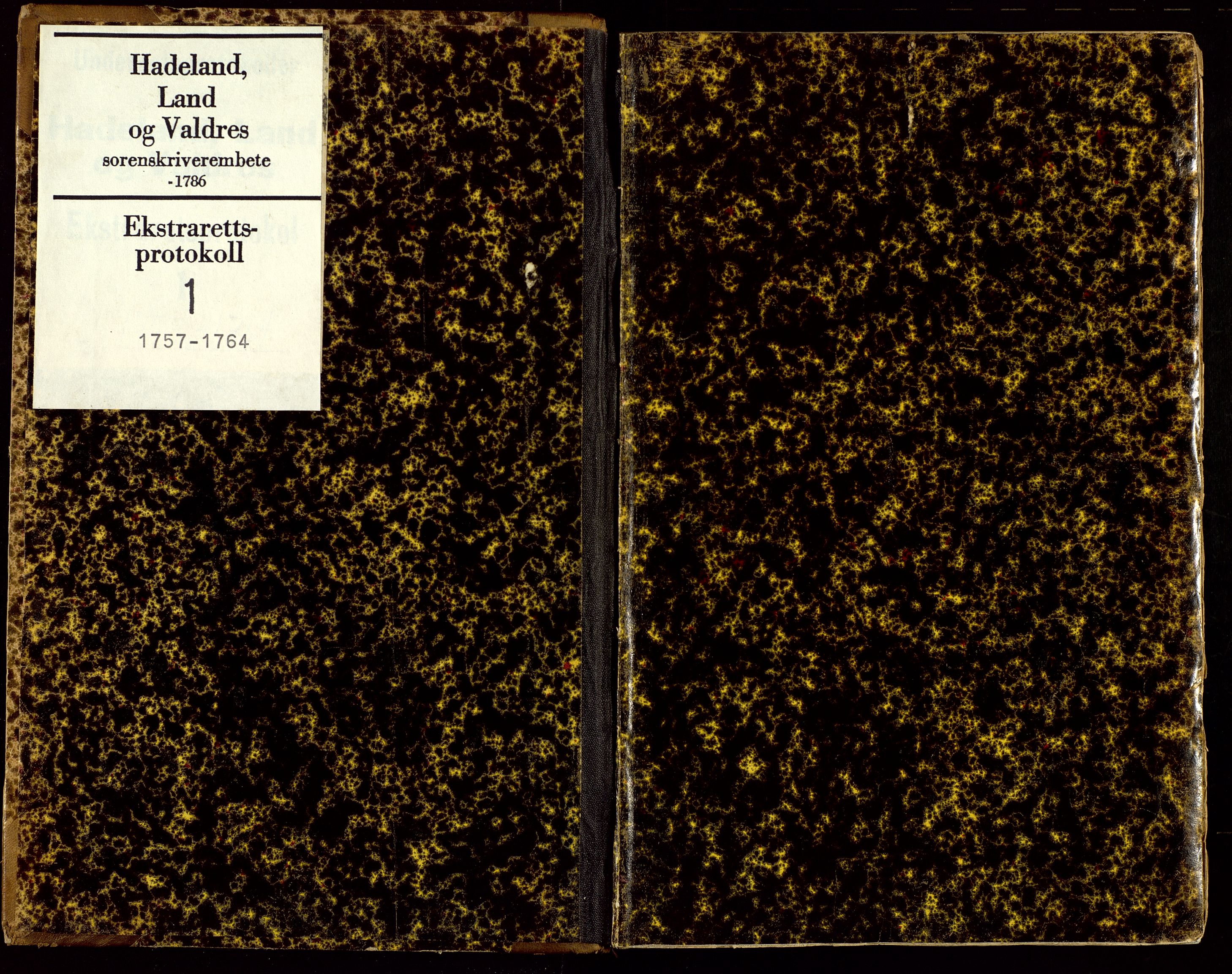 Hadeland, Land og Valdres sorenskriveri, SAH/TING-028/G/Gc/L0001: Ekstrarettsprotokoll, 1757-1764