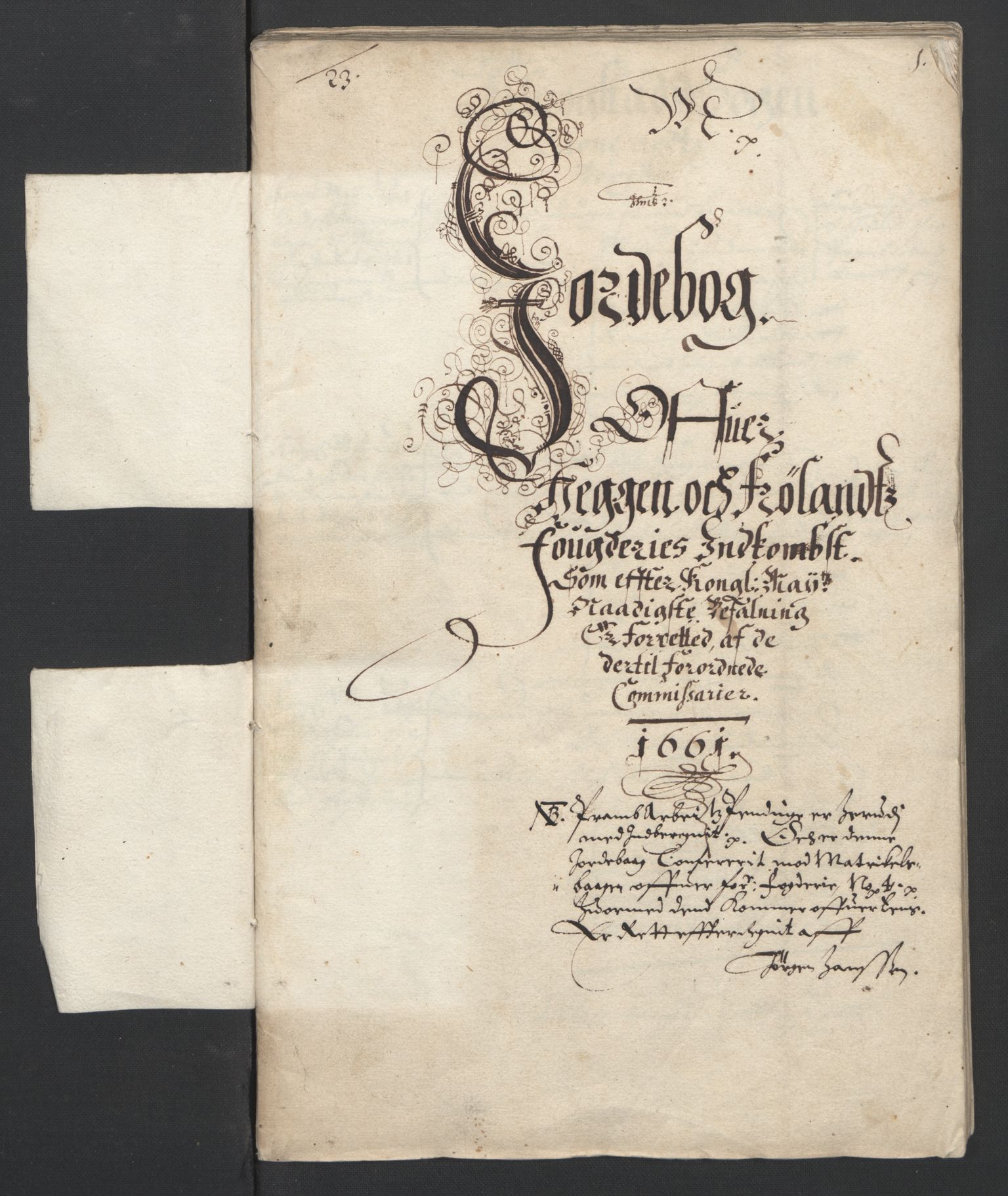 Rentekammeret inntil 1814, Reviderte regnskaper, Stiftamtstueregnskaper, Landkommissariatet på Akershus og Akershus stiftamt, AV/RA-EA-5869/R/Ra/L0003: Landkommissariatet på Akershus, 1661