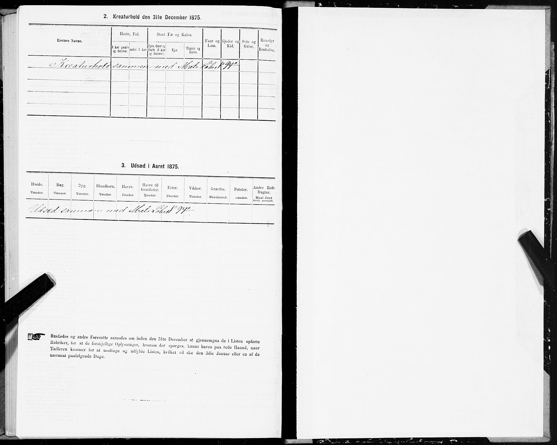 SAT, 1875 census for 1664P Selbu, 1875