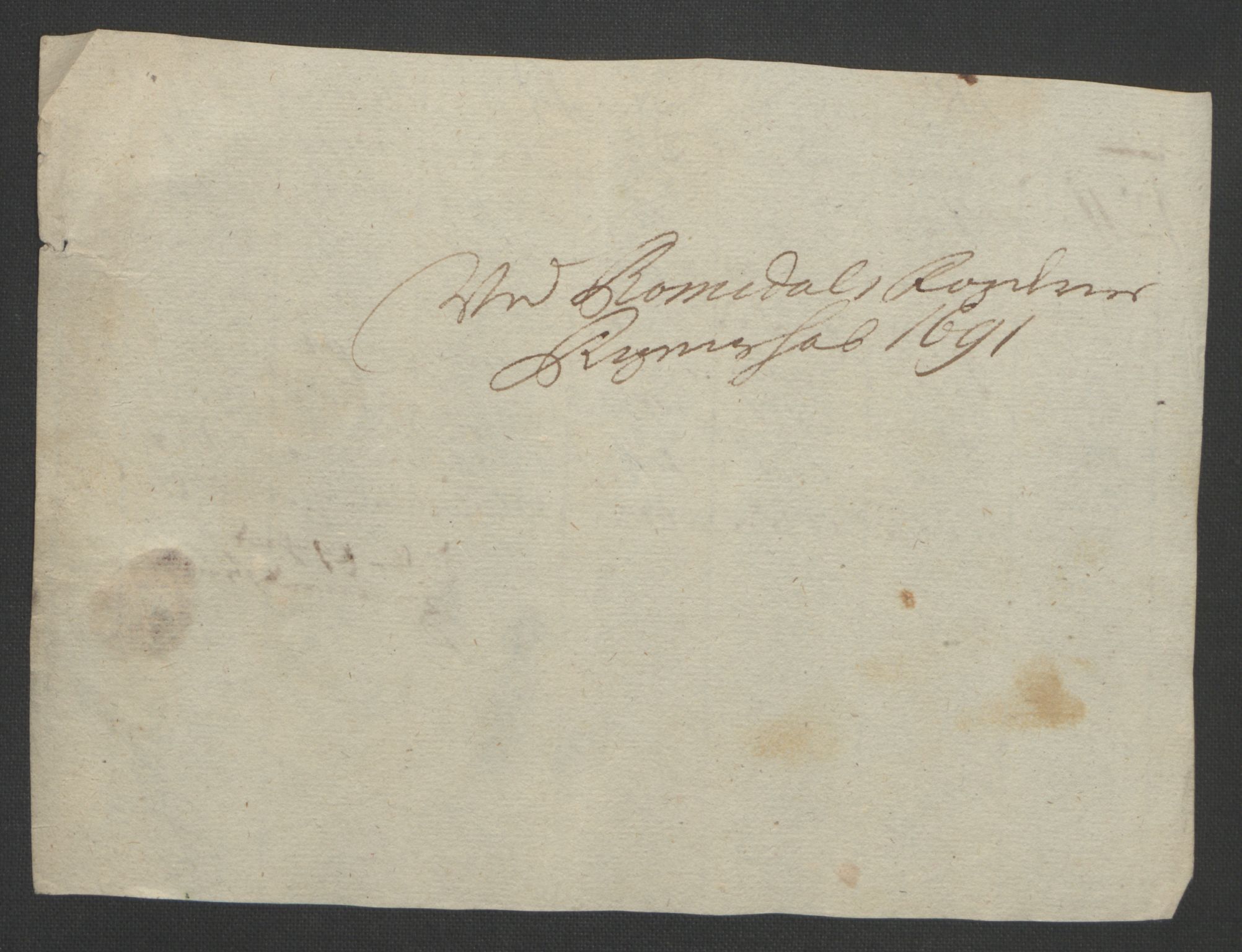 Rentekammeret inntil 1814, Reviderte regnskaper, Fogderegnskap, AV/RA-EA-4092/R55/L3649: Fogderegnskap Romsdal, 1690-1691, p. 358