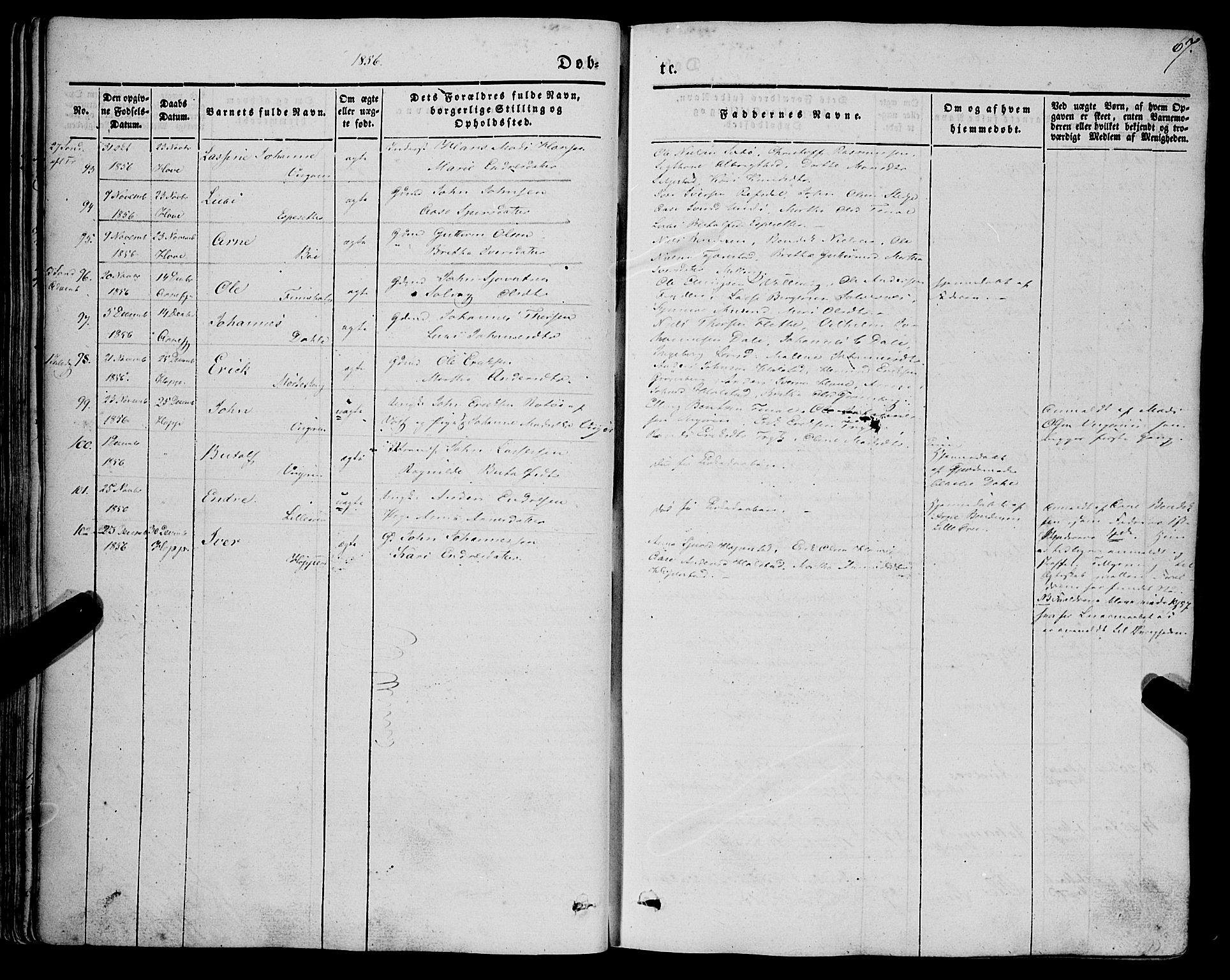 Vik sokneprestembete, AV/SAB-A-81501/H/Haa/Haaa/L0008: Parish register (official) no. A 8, 1846-1865, p. 67