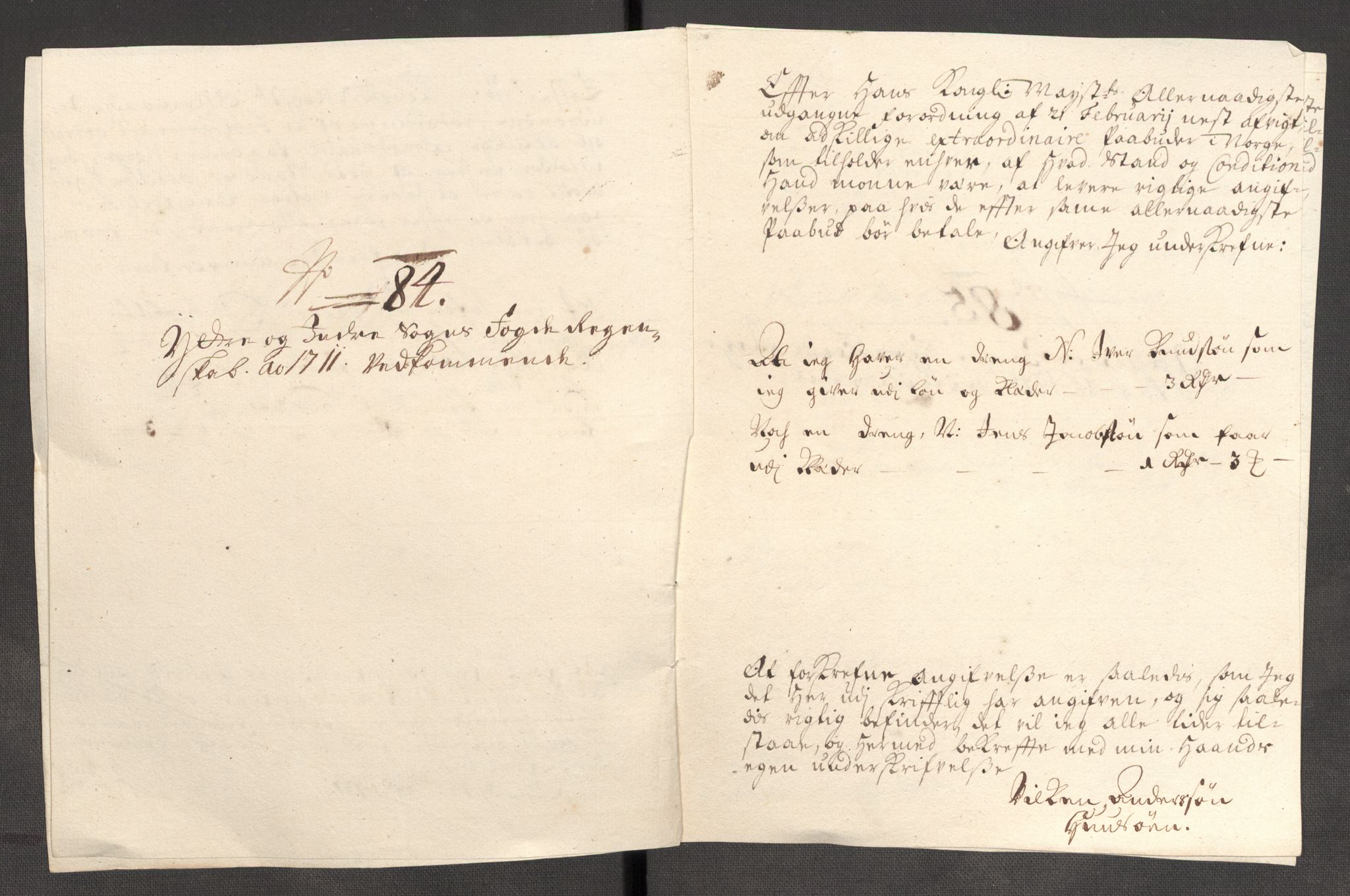 Rentekammeret inntil 1814, Reviderte regnskaper, Fogderegnskap, RA/EA-4092/R52/L3317: Fogderegnskap Sogn, 1711, p. 391