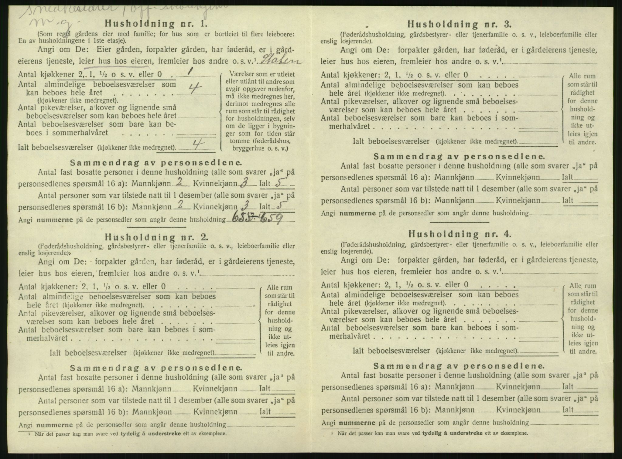 SAT, 1920 census for Skogn, 1920, p. 1276