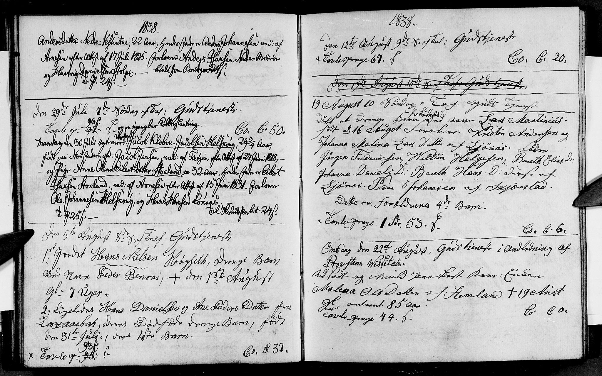 Ministerialprotokoller, klokkerbøker og fødselsregistre - Nordland, AV/SAT-A-1459/852/L0751: Parish register (copy) no. 852C02, 1837-1841