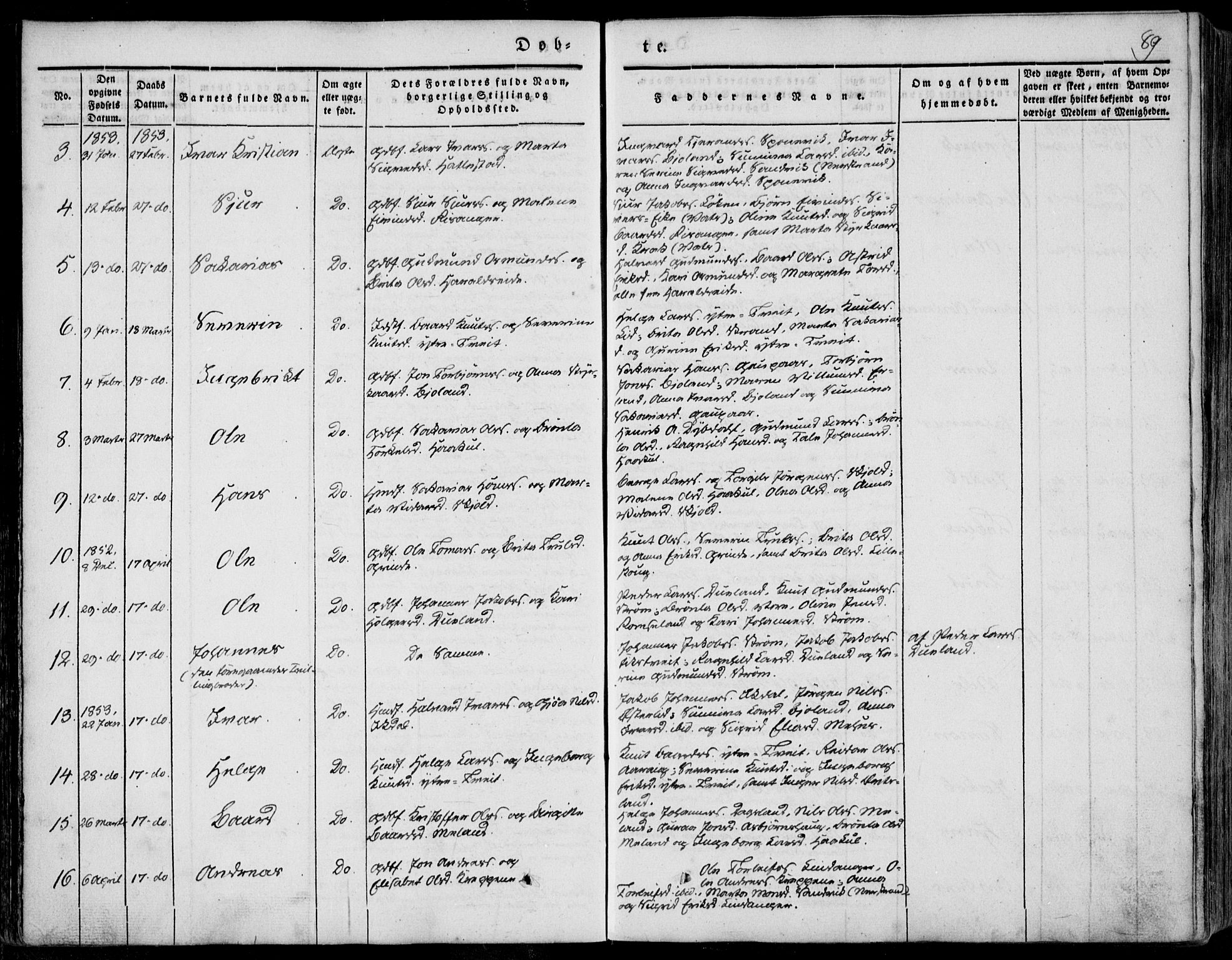 Skjold sokneprestkontor, AV/SAST-A-101847/H/Ha/Haa/L0006: Parish register (official) no. A 6.1, 1835-1858, p. 89