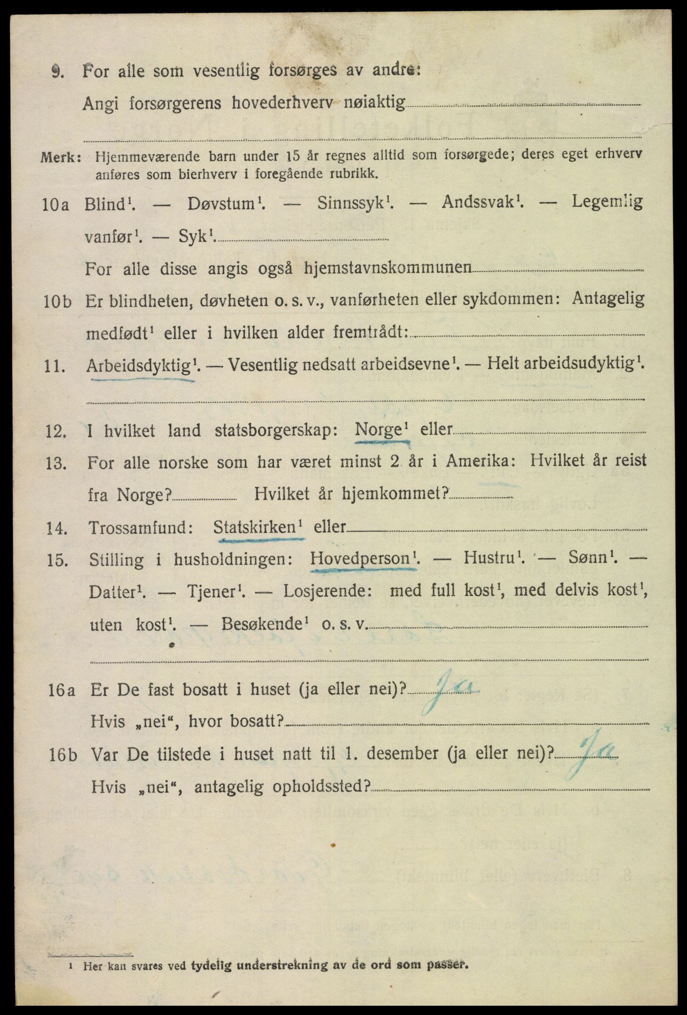 SAKO, 1920 census for Gjerpen, 1920, p. 6849