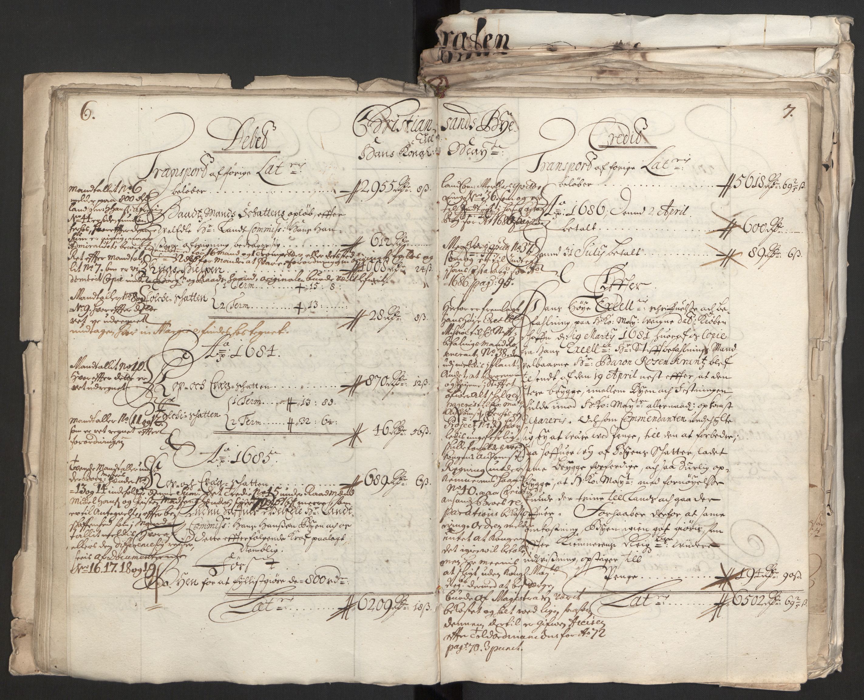 Rentekammeret inntil 1814, Reviderte regnskaper, Byregnskaper, RA/EA-4066/R/Rm/L0258: [M1] Kontribusjonsregnskap, 1664-1700, p. 39