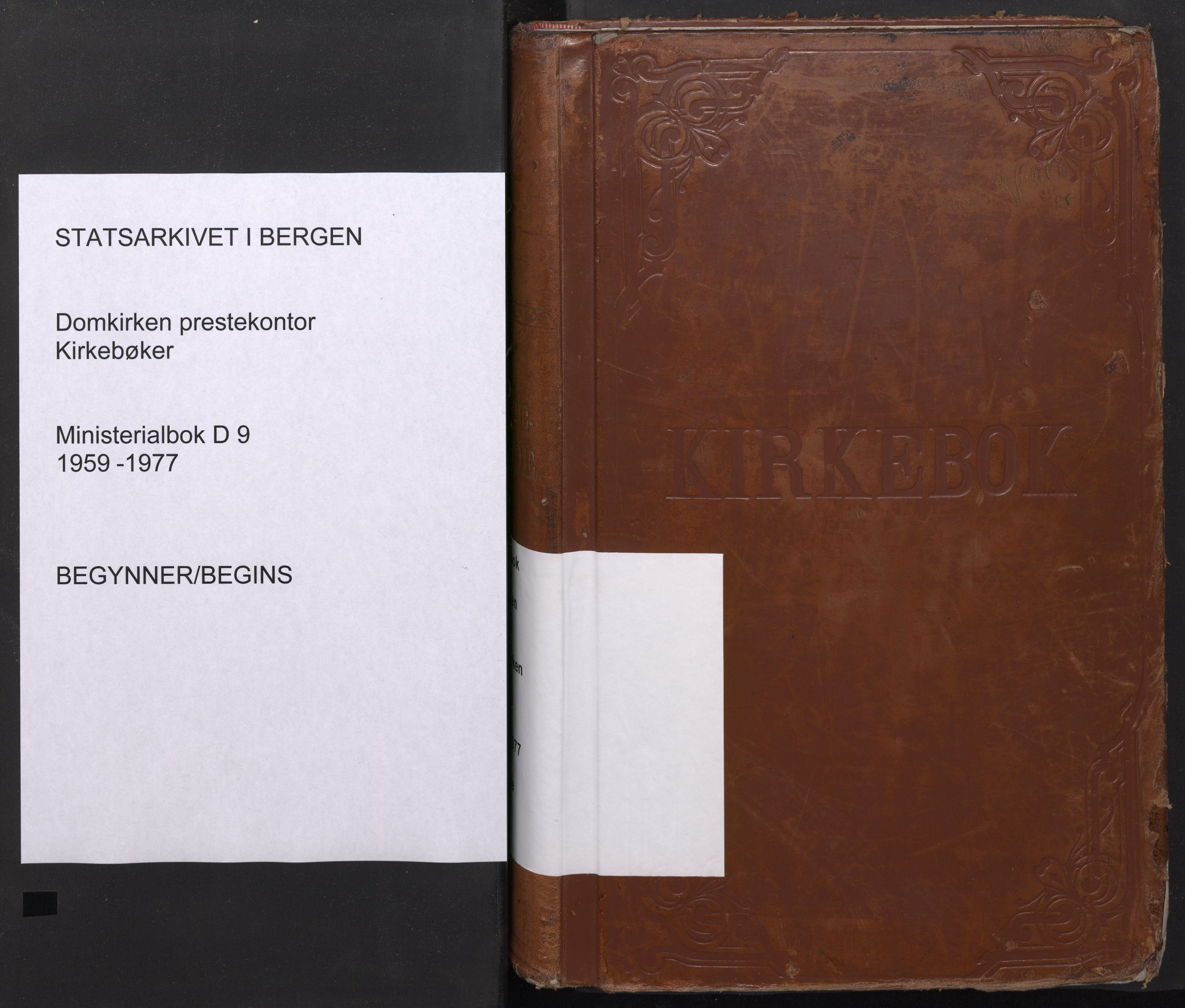 Domkirken sokneprestembete, SAB/A-74801/H/Haa: Parish register (official) no. D 9, 1959-1977