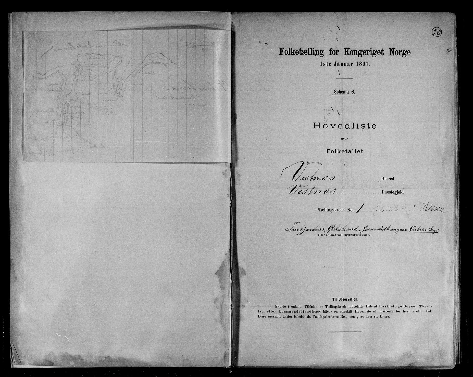 RA, 1891 census for 1535 Vestnes, 1891, p. 5