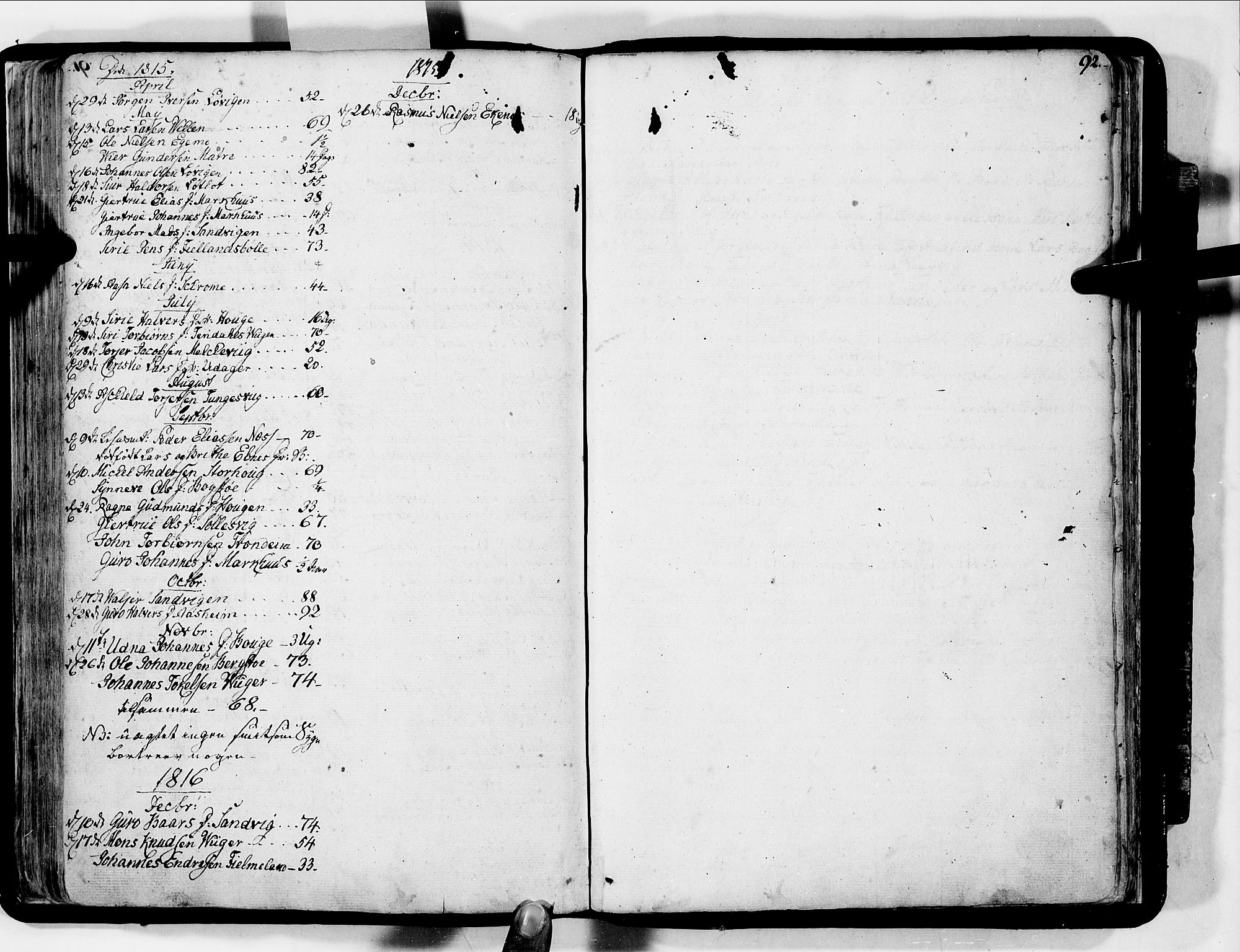 Skånevik sokneprestembete, SAB/A-77801/H/Haa: Parish register (official) no. A 2, 1790-1824, p. 92