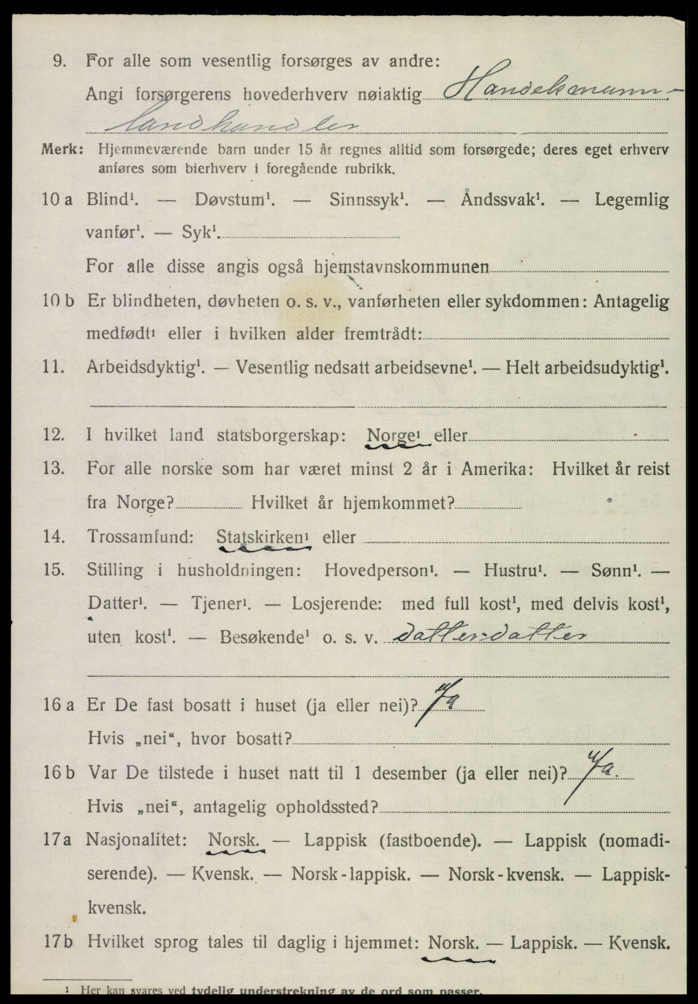 SAT, 1920 census for Hegra, 1920, p. 1569