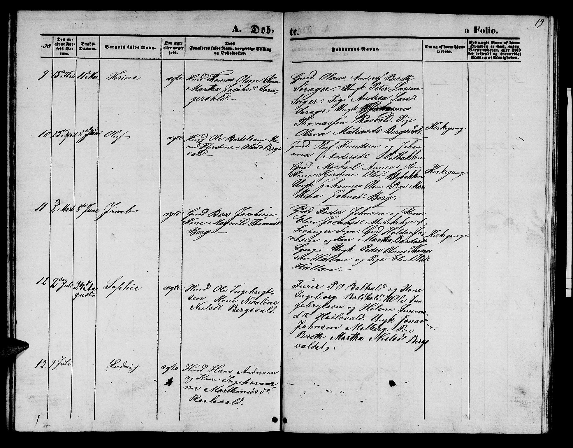 Ministerialprotokoller, klokkerbøker og fødselsregistre - Nord-Trøndelag, SAT/A-1458/726/L0270: Parish register (copy) no. 726C01, 1858-1868, p. 19