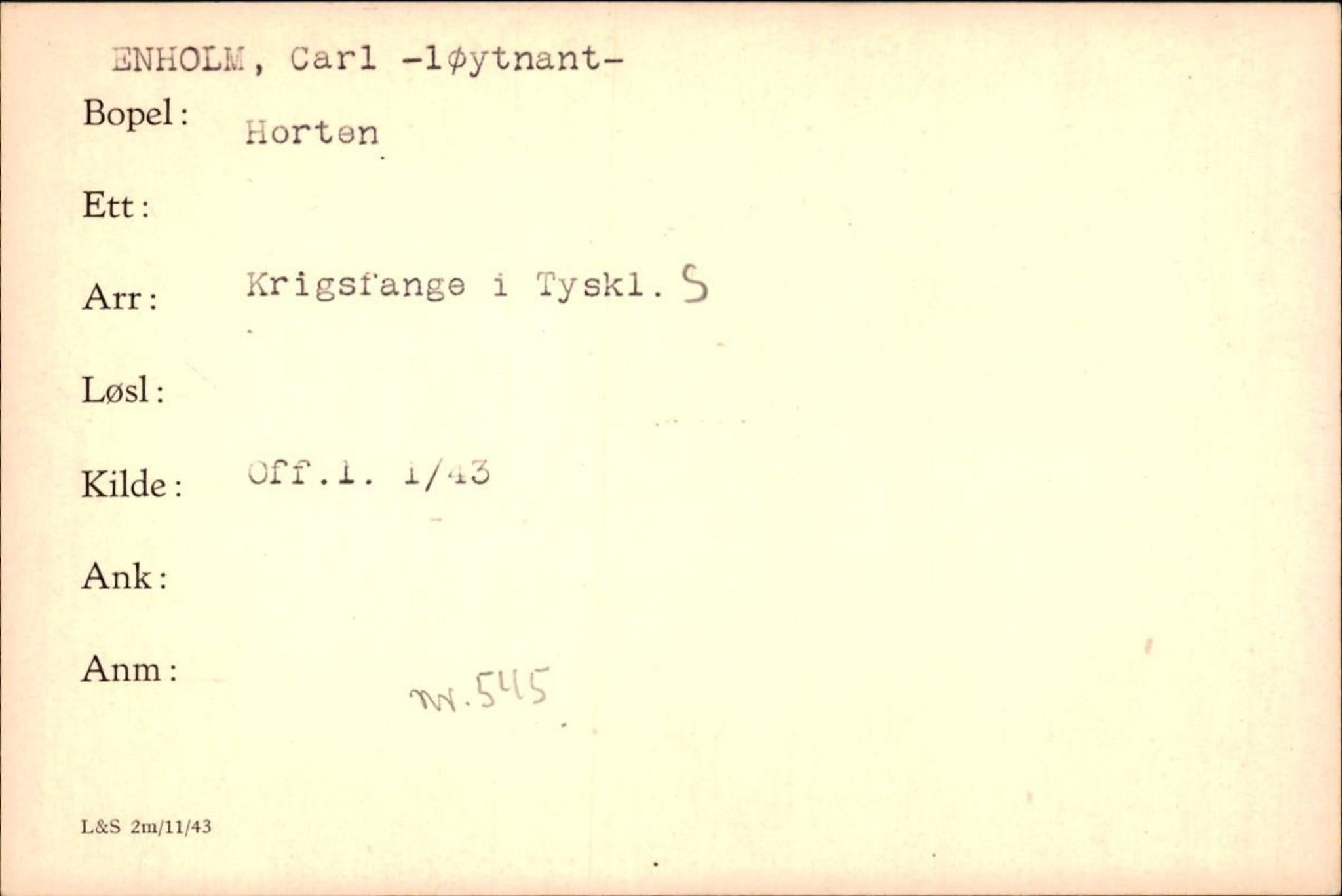 Forsvaret, Forsvarets krigshistoriske avdeling, AV/RA-RAFA-2017/Y/Yf/L0200: II-C-11-2102  -  Norske krigsfanger i Tyskland, 1940-1945, p. 239