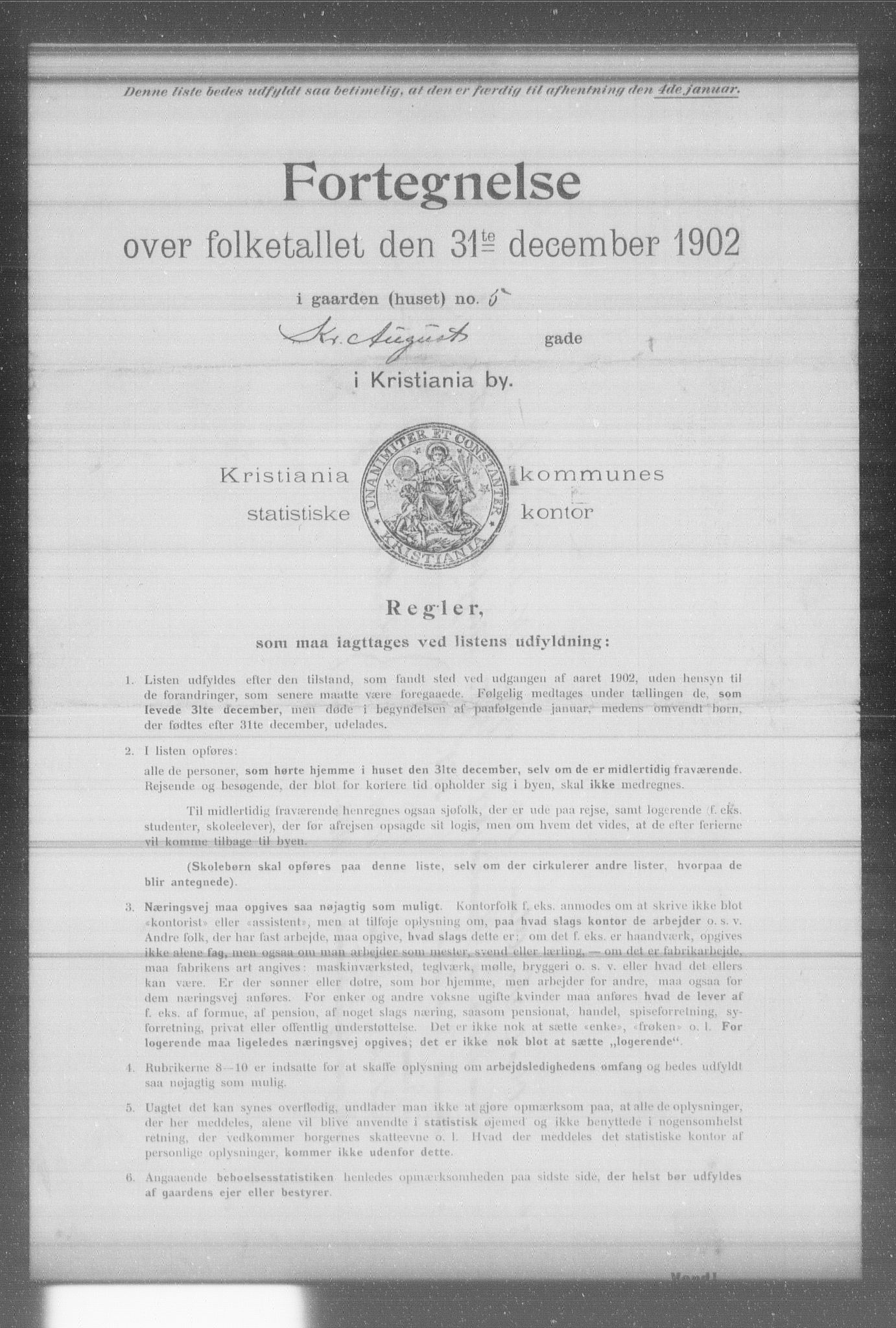 OBA, Municipal Census 1902 for Kristiania, 1902, p. 10282