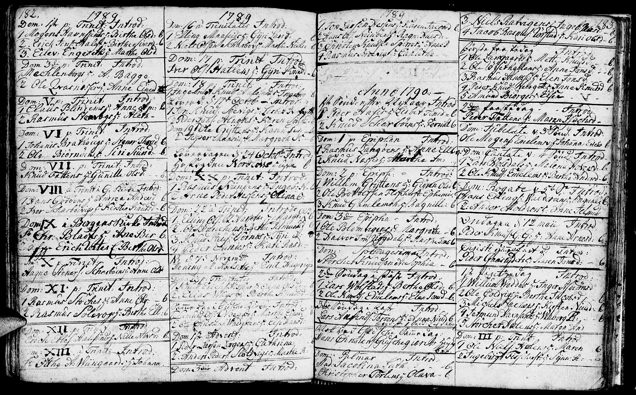 Ministerialprotokoller, klokkerbøker og fødselsregistre - Møre og Romsdal, AV/SAT-A-1454/528/L0421: Parish register (copy) no. 528C02, 1785-1800, p. 182-183