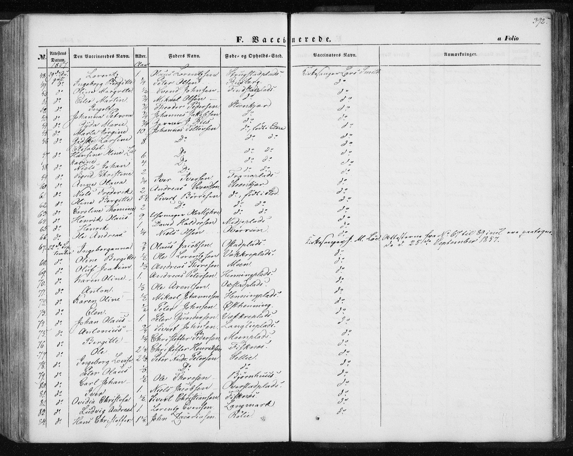 Ministerialprotokoller, klokkerbøker og fødselsregistre - Nord-Trøndelag, AV/SAT-A-1458/735/L0342: Parish register (official) no. 735A07 /1, 1849-1862, p. 392