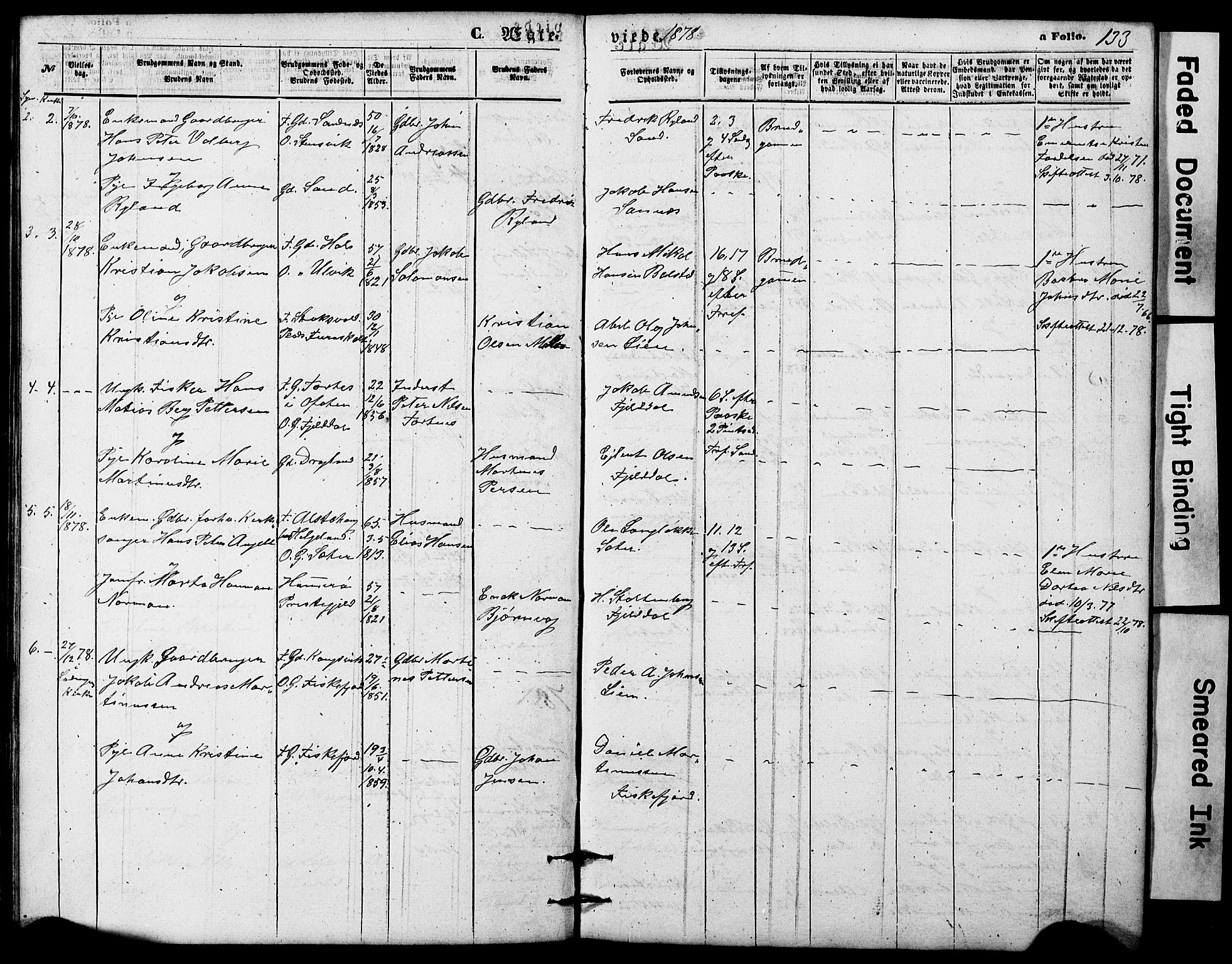 Ministerialprotokoller, klokkerbøker og fødselsregistre - Nordland, AV/SAT-A-1459/865/L0930: Parish register (copy) no. 865C02, 1866-1884, p. 133