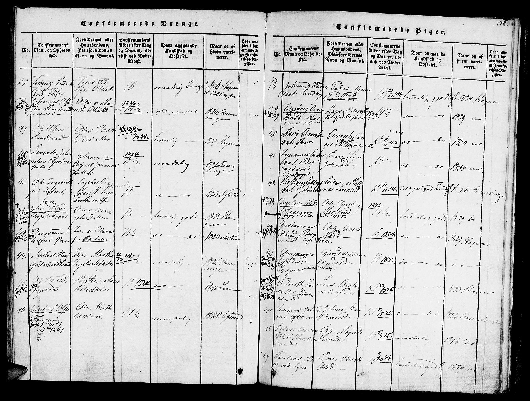 Ministerialprotokoller, klokkerbøker og fødselsregistre - Nord-Trøndelag, AV/SAT-A-1458/723/L0234: Parish register (official) no. 723A05 /1, 1816-1840, p. 198