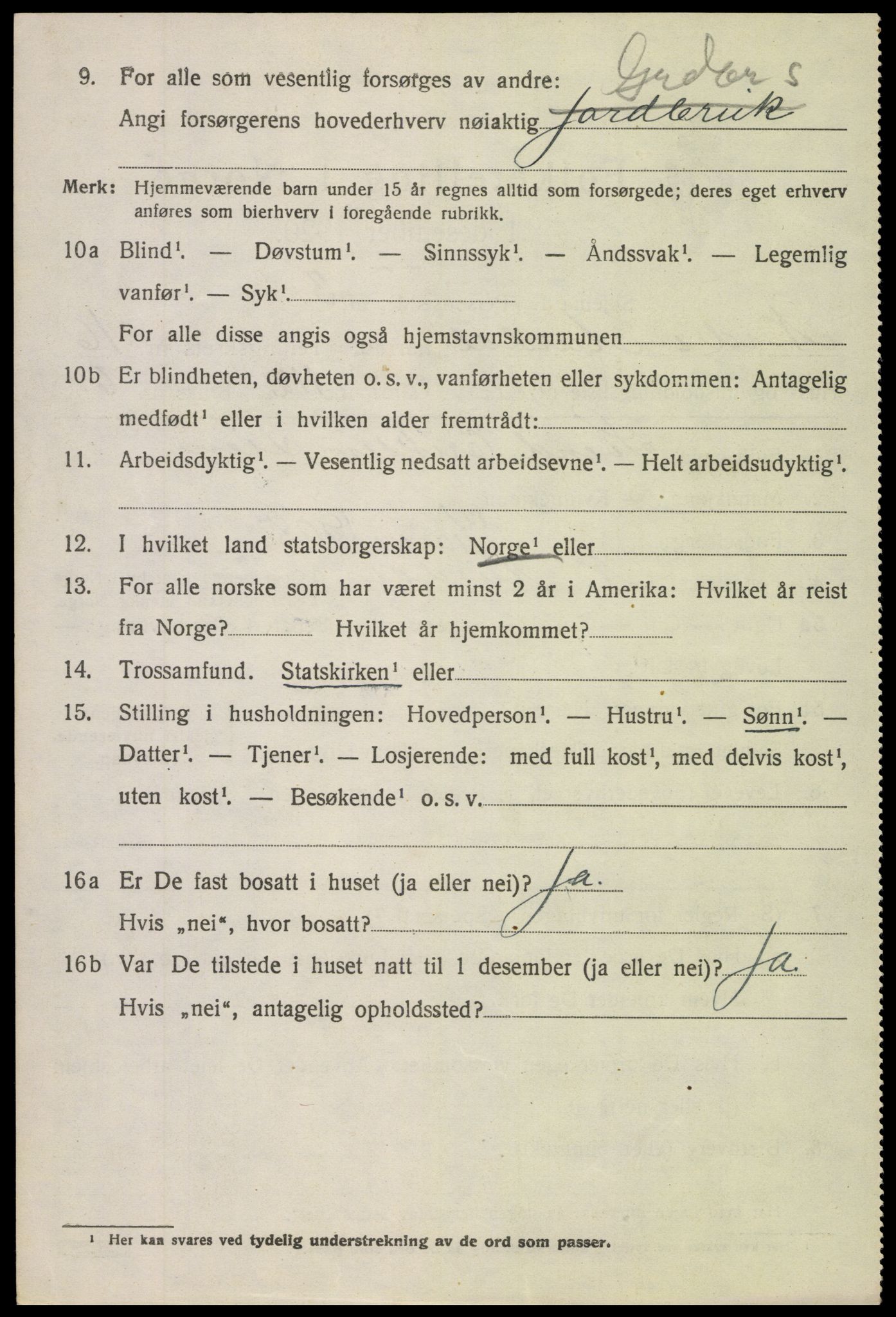 SAH, 1920 census for Nord-Aurdal, 1920, p. 11741