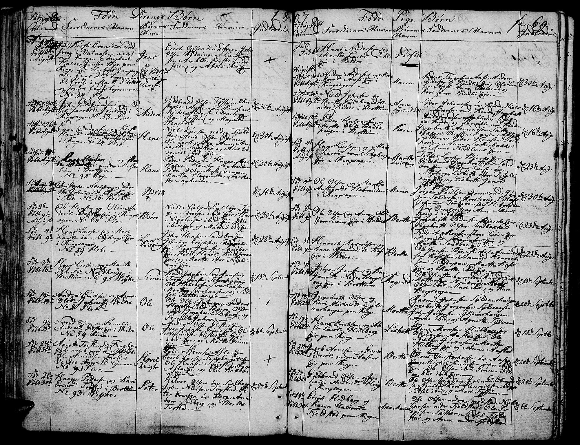 Ringsaker prestekontor, SAH/PREST-014/K/Ka/L0004: Parish register (official) no. 4, 1799-1814, p. 69