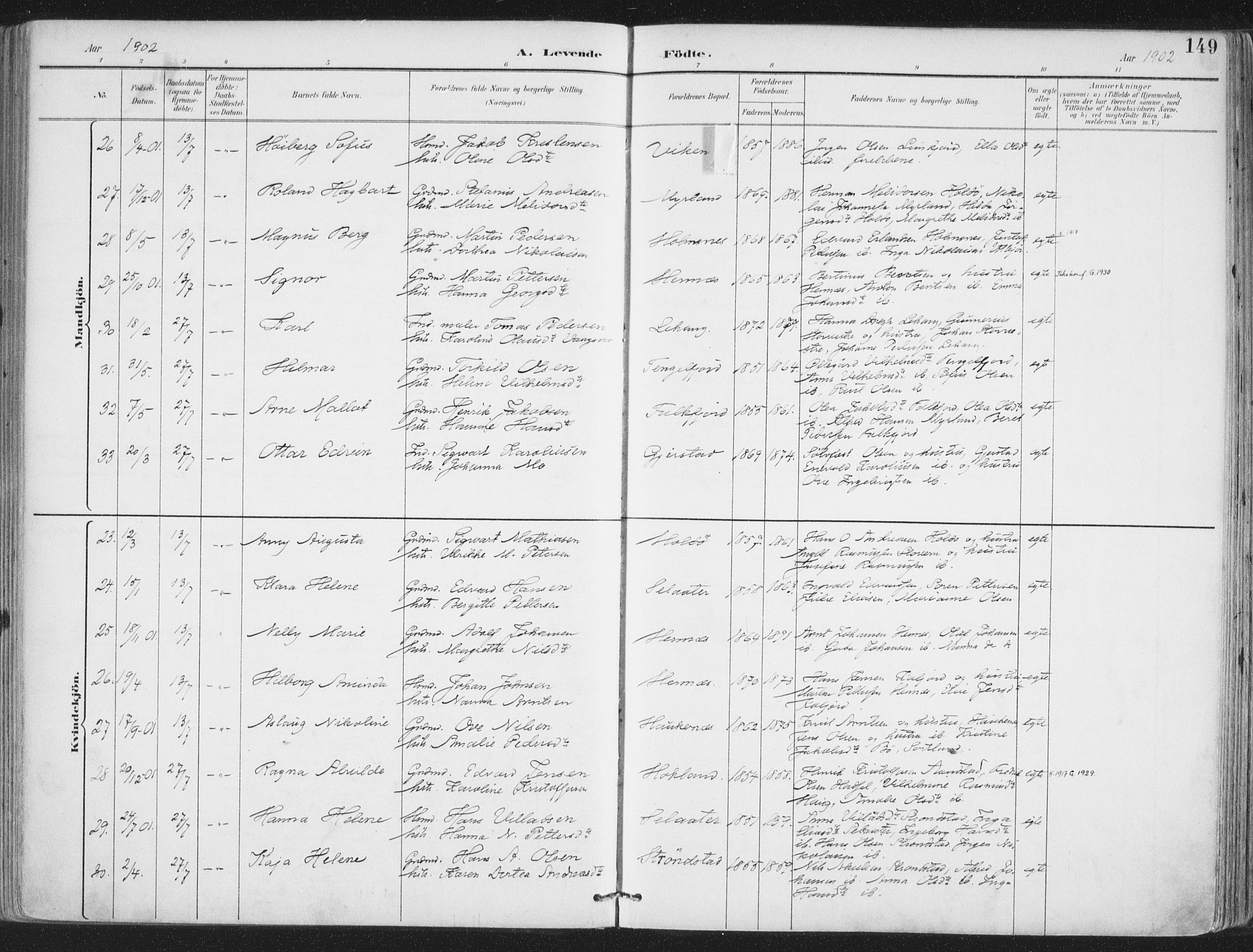 Ministerialprotokoller, klokkerbøker og fødselsregistre - Nordland, AV/SAT-A-1459/888/L1246: Parish register (official) no. 888A12, 1891-1903, p. 150