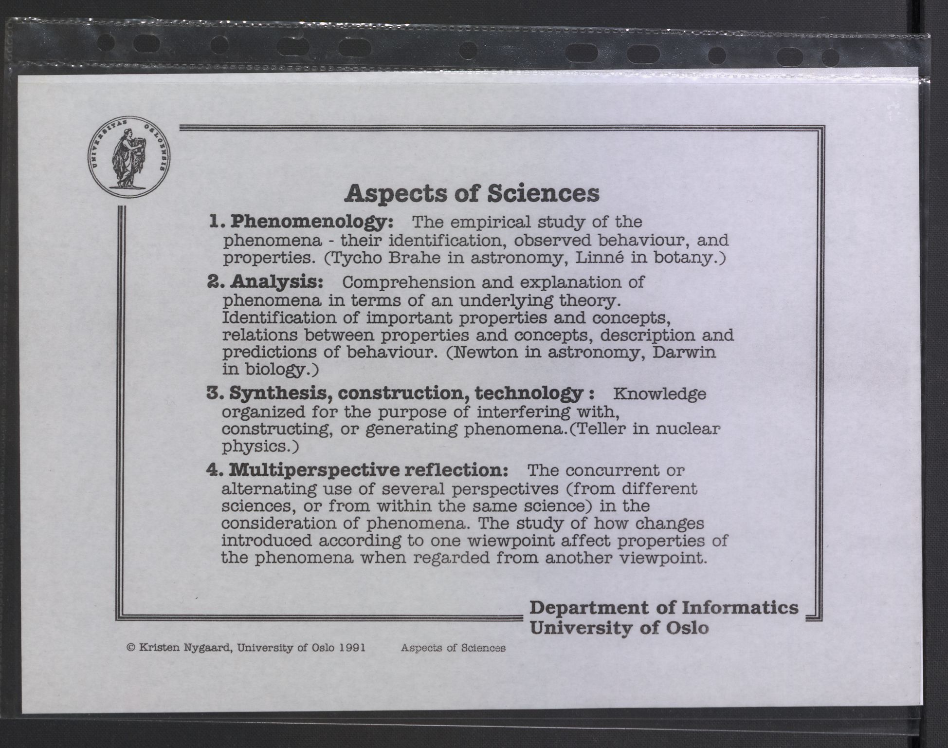 Nygaard, Kristen, AV/RA-PA-1398/F/Fh/L0001: Systemarbeid/brukermedvirkning, 1979-2002, p. 606