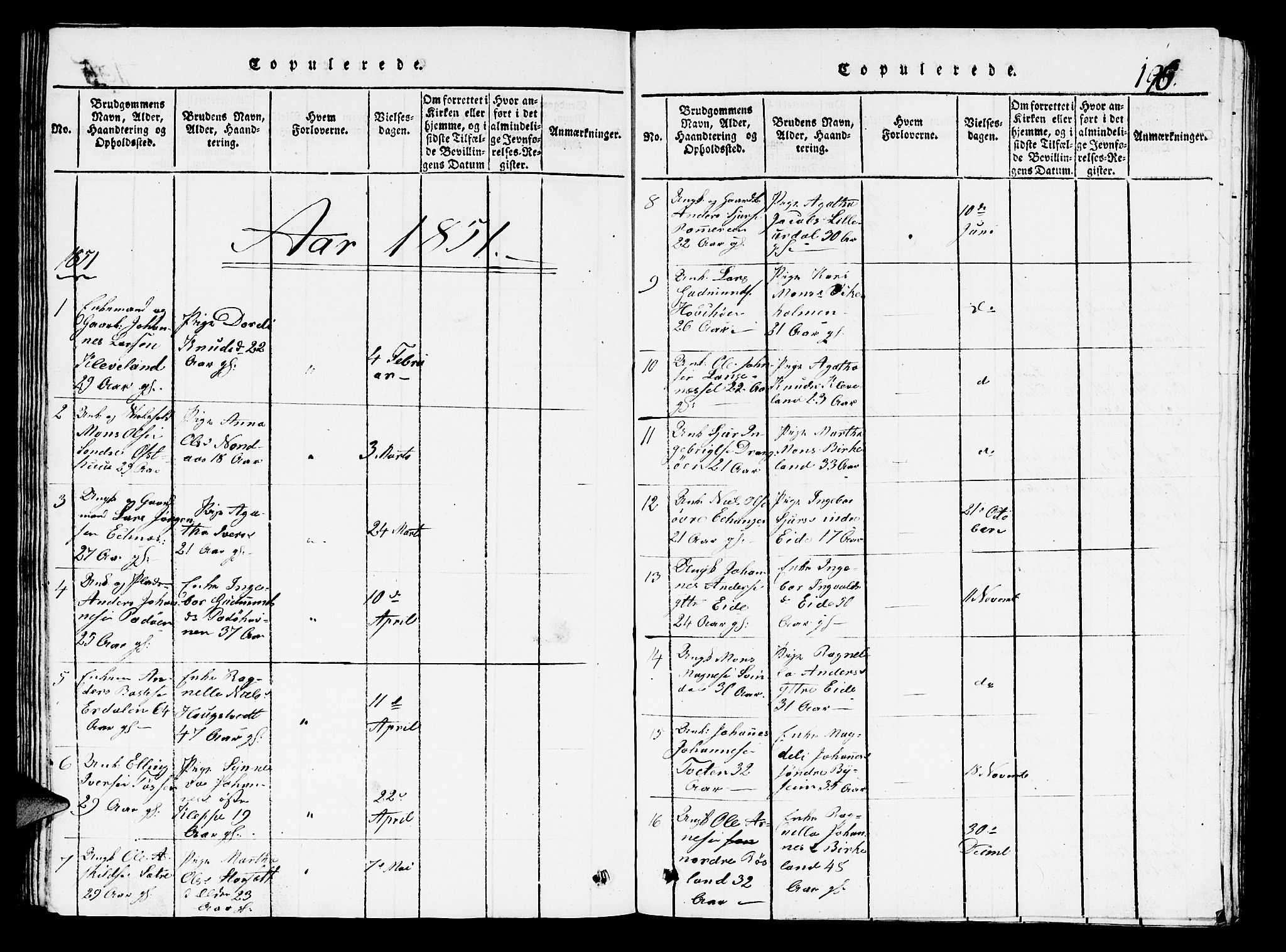 Hosanger sokneprestembete, AV/SAB-A-75801/H/Hab: Parish register (copy) no. A 1 /1, 1816-1856, p. 196