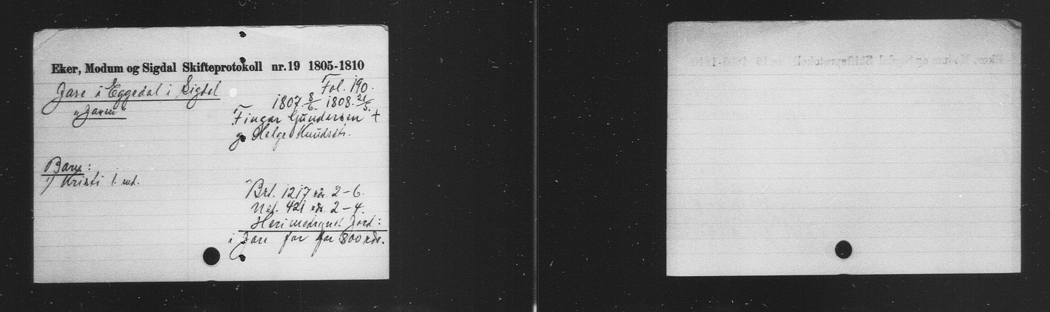 Eiker, Modum og Sigdal sorenskriveri, AV/SAKO-A-123/H, 1676-1828, p. 2610