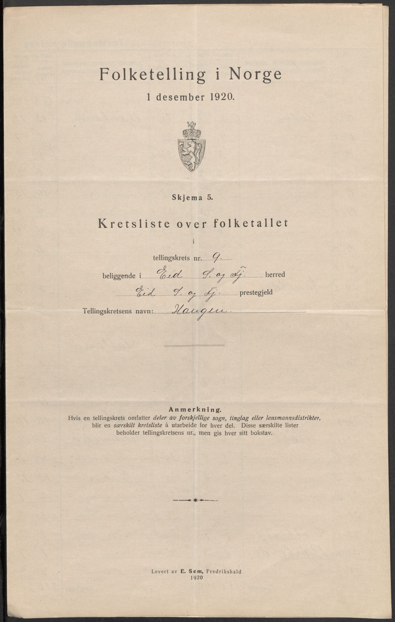 SAB, 1920 census for Eid, 1920, p. 30