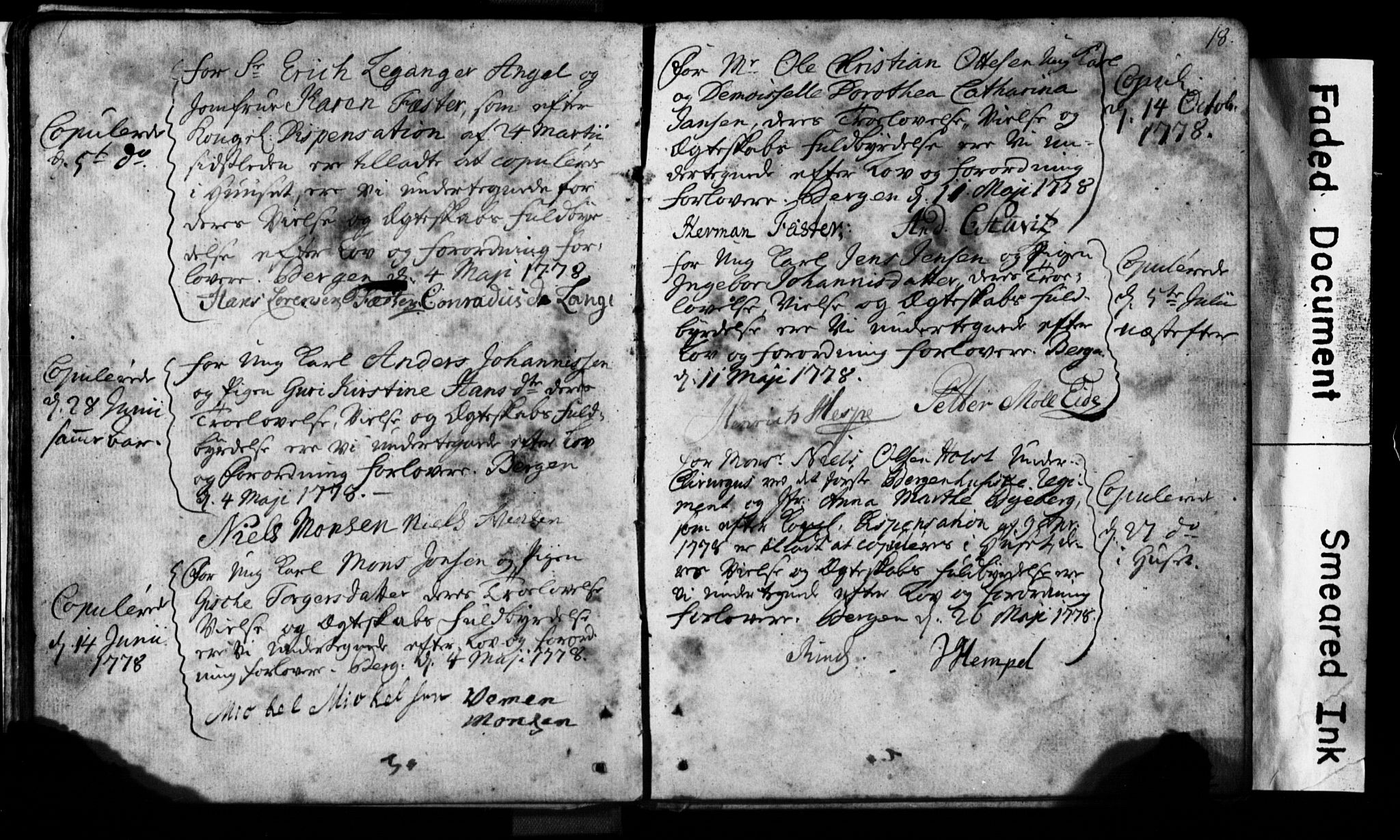 Korskirken sokneprestembete, AV/SAB-A-76101: Best man's statements no. II.5.1, 1776-1816, p. 18