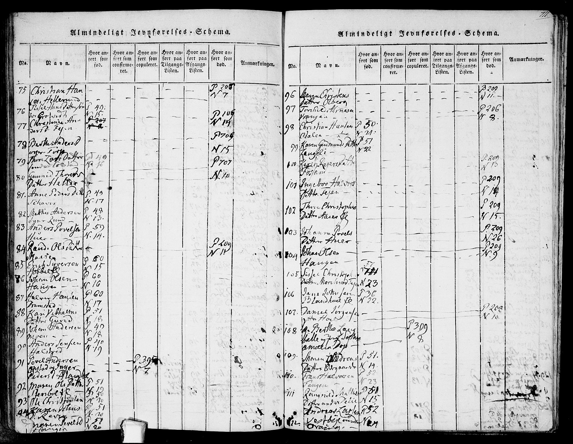 Askim prestekontor Kirkebøker, AV/SAO-A-10900/F/Fa/L0004: Parish register (official) no. 4, 1817-1846, p. 710-711