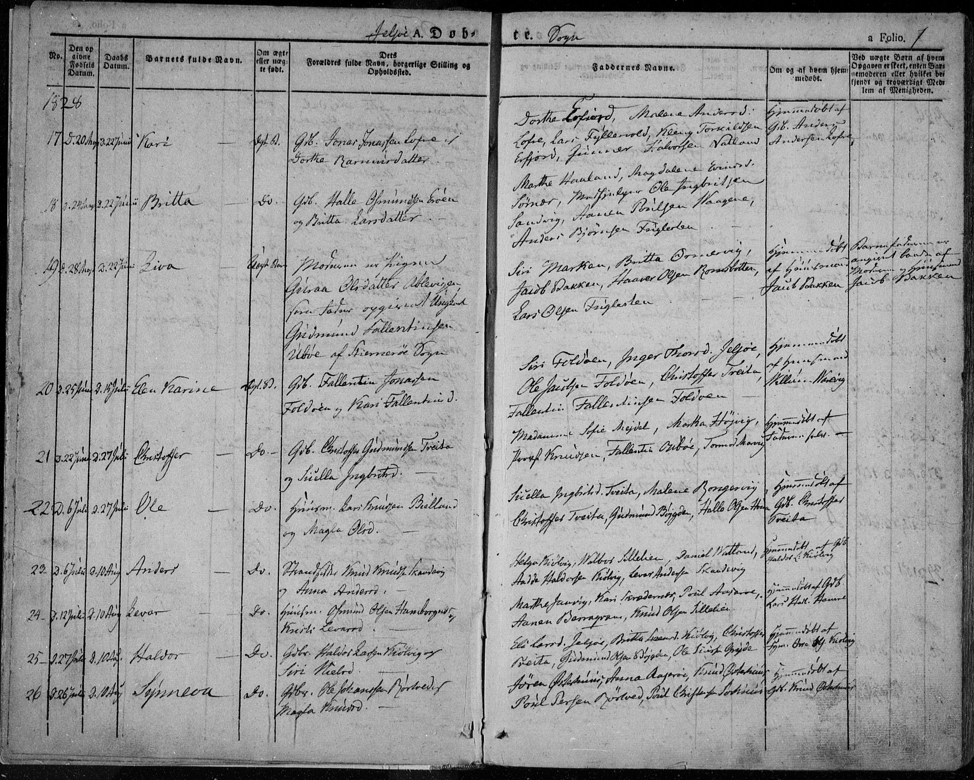 Jelsa sokneprestkontor, SAST/A-101842/01/IV: Parish register (official) no. A 6.1, 1828-1853, p. 7