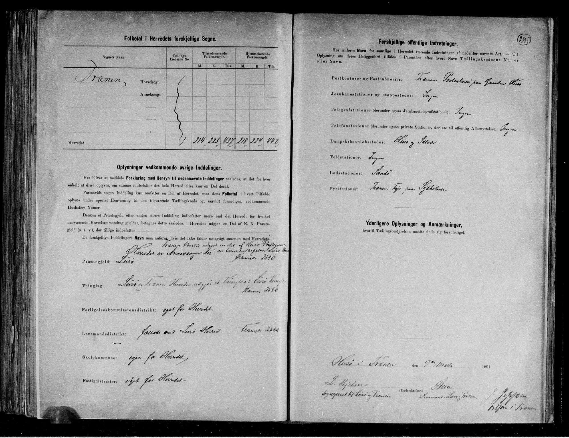 RA, 1891 census for 1835 Træna, 1891, p. 3