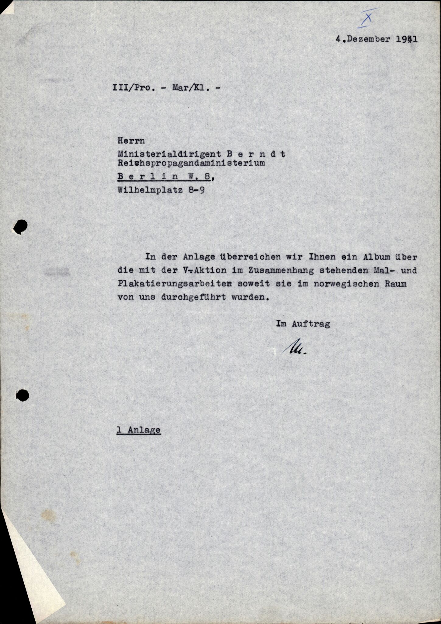 Forsvarets Overkommando. 2 kontor. Arkiv 11.4. Spredte tyske arkivsaker, AV/RA-RAFA-7031/D/Dar/Darb/L0006: Reichskommissariat., 1941-1945, p. 242