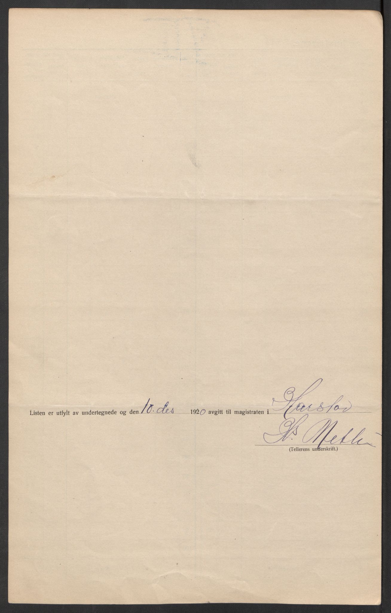 SATØ, 1920 census for Harstad, 1920, p. 24