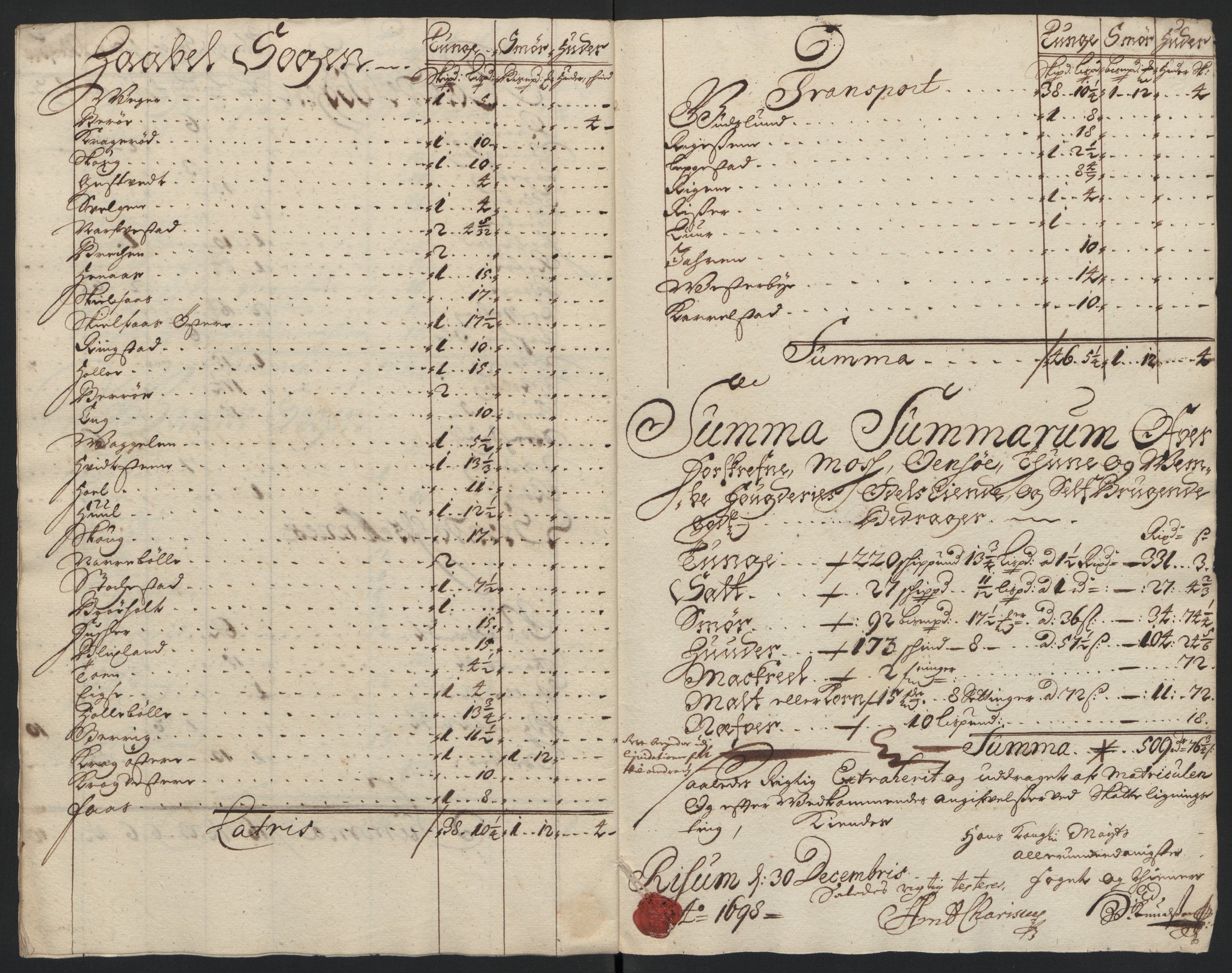 Rentekammeret inntil 1814, Reviderte regnskaper, Fogderegnskap, RA/EA-4092/R04/L0127: Fogderegnskap Moss, Onsøy, Tune, Veme og Åbygge, 1698, p. 31