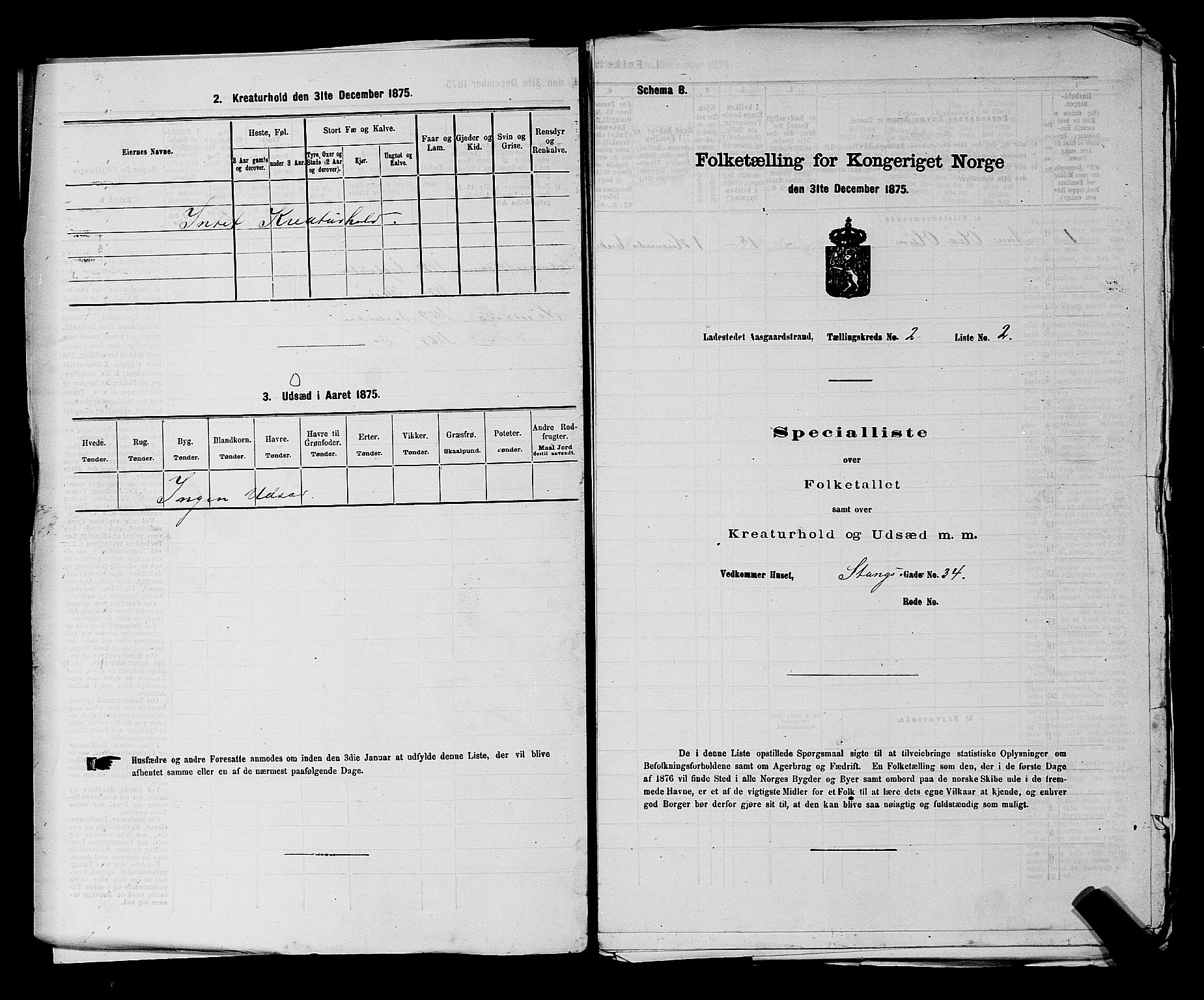 SAKO, 1875 census for 0704B Borre/Åsgårdstrand, 1875, p. 99