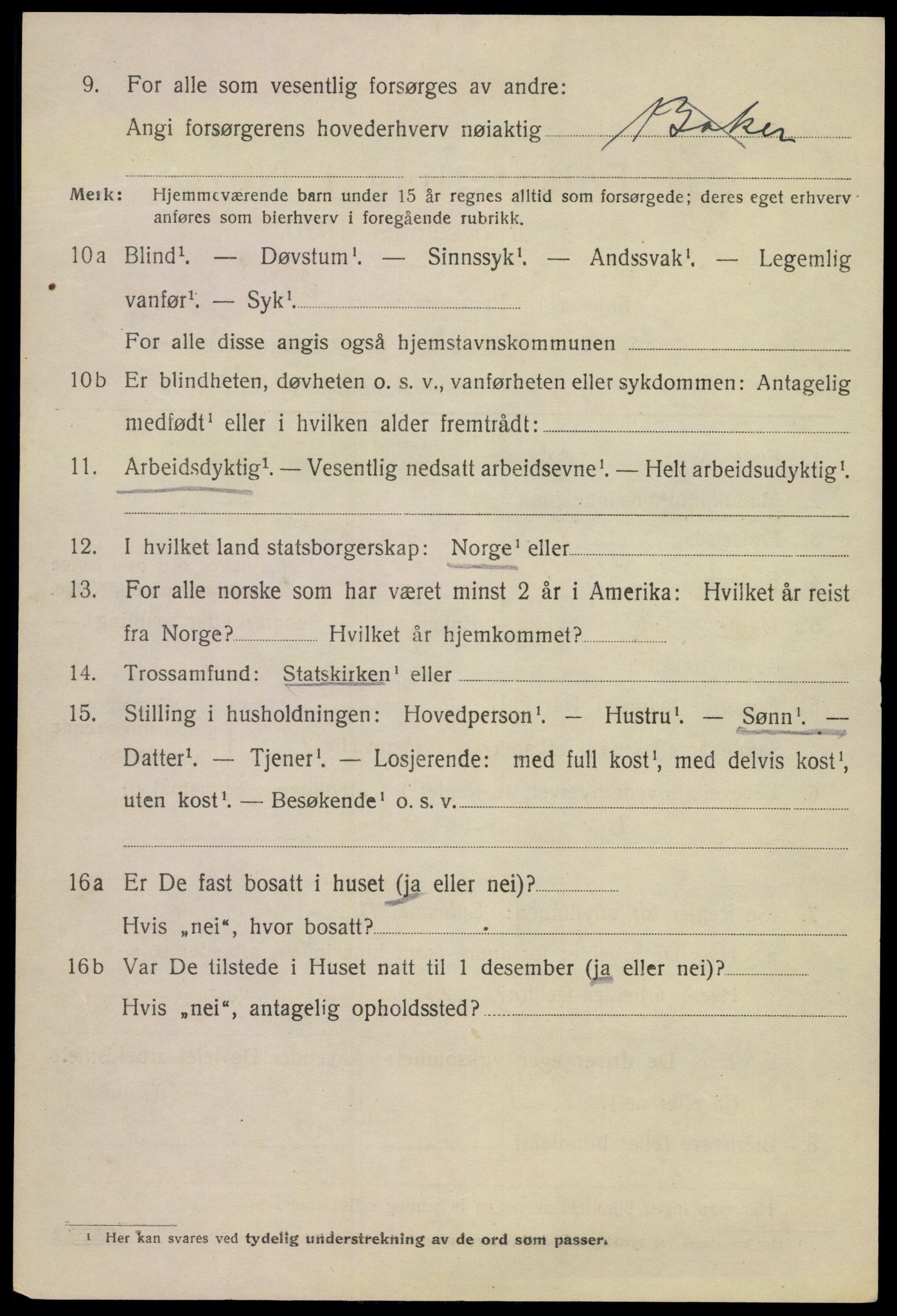 SAKO, 1920 census for Kragerø, 1920, p. 5632