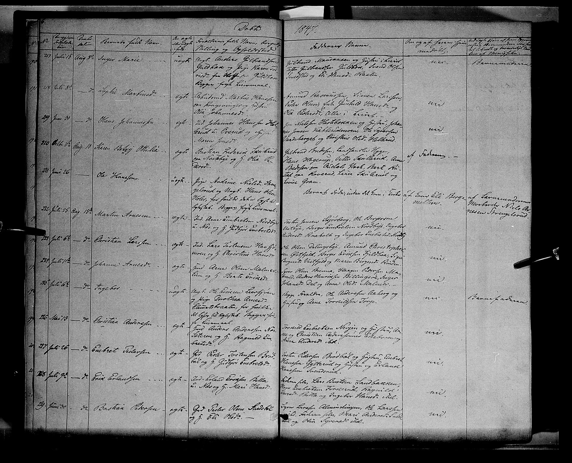 Vinger prestekontor, AV/SAH-PREST-024/H/Ha/Haa/L0009: Parish register (official) no. 9, 1847-1855, p. 6