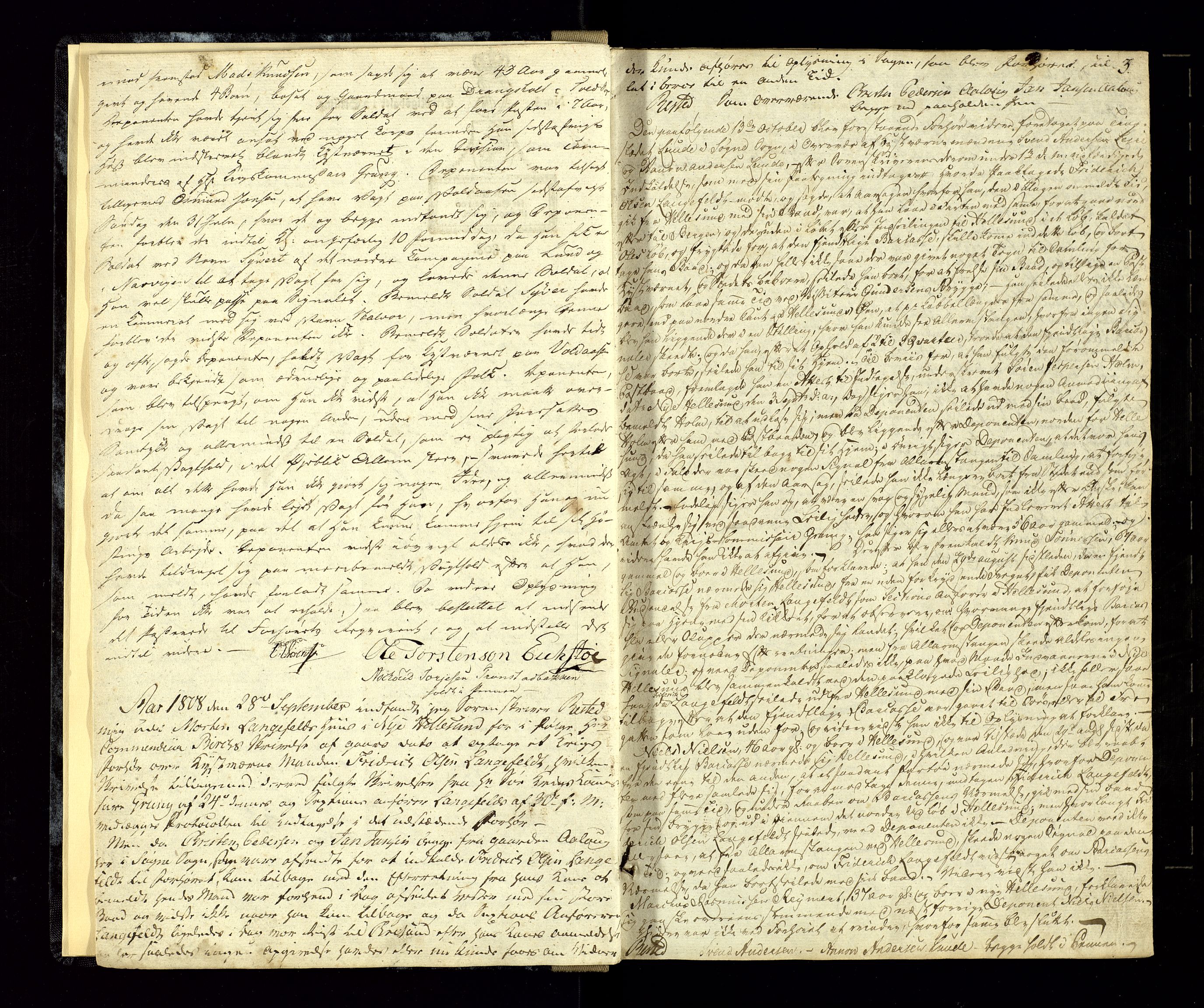 Mandal sorenskriveri, AV/SAK-1221-0005/001/F/Fb/L0018: Ekstrarettsprotokoll med originalt personregister nr 16, 1853-1864, p. 3