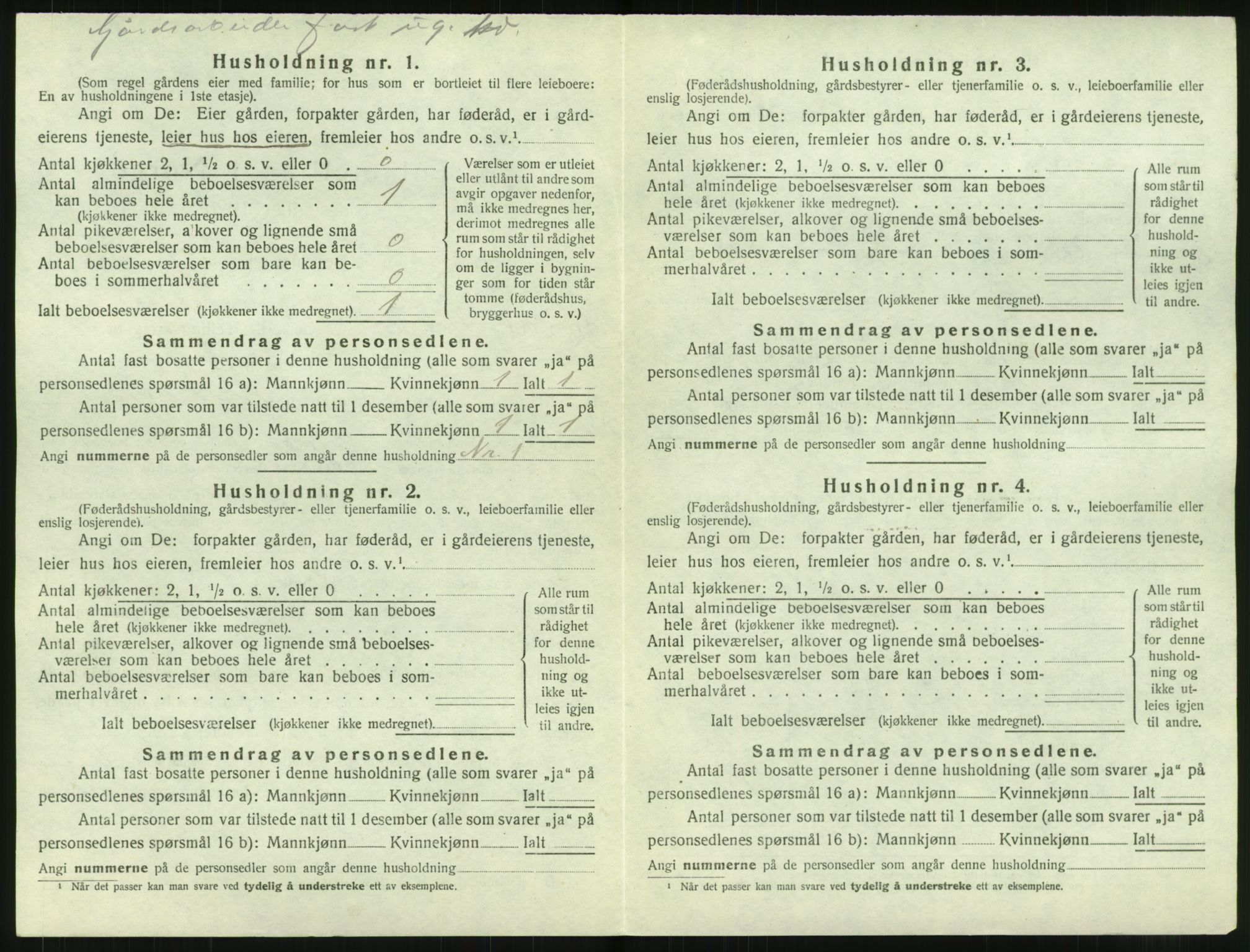 SAT, 1920 census for Borge, 1920, p. 1414