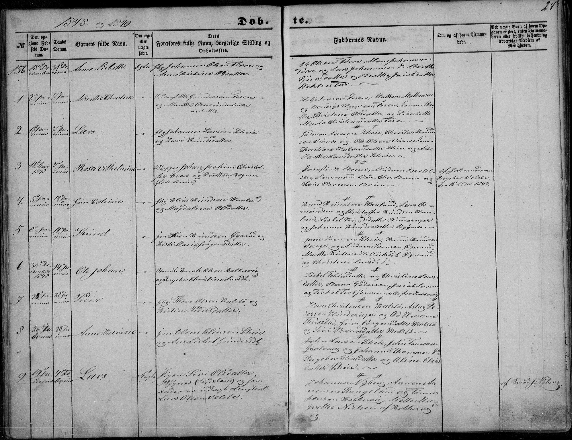 Avaldsnes sokneprestkontor, SAST/A -101851/H/Ha/Haa/L0008: Parish register (official) no. A 8, 1847-1857, p. 24
