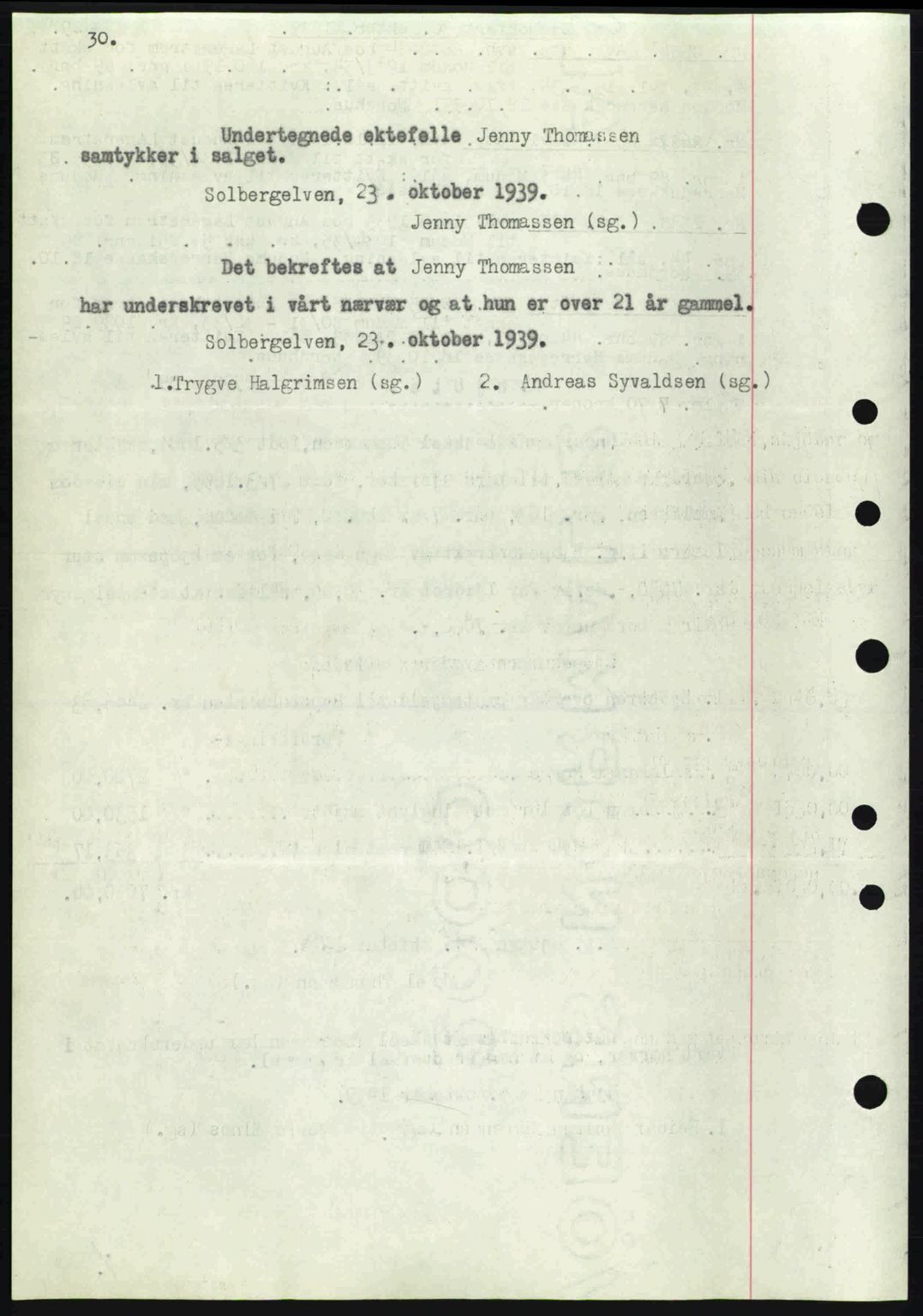 Eiker, Modum og Sigdal sorenskriveri, SAKO/A-123/G/Ga/Gab/L0041: Mortgage book no. A11, 1939-1940, Diary no: : 2590/1939