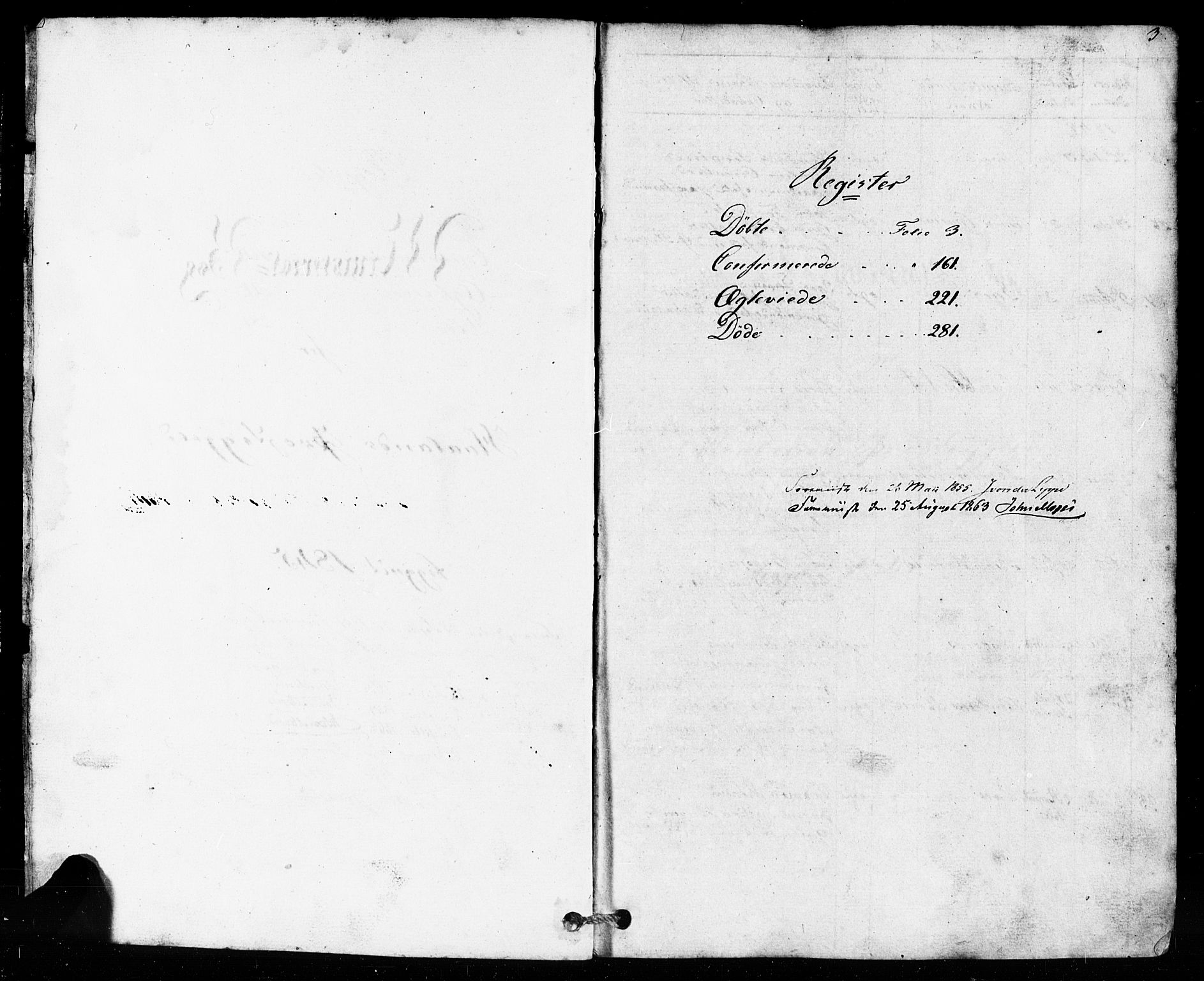 Håland sokneprestkontor, SAST/A-101802/001/30BB/L0002: Parish register (copy) no. B 2, 1845-1872, p. 3