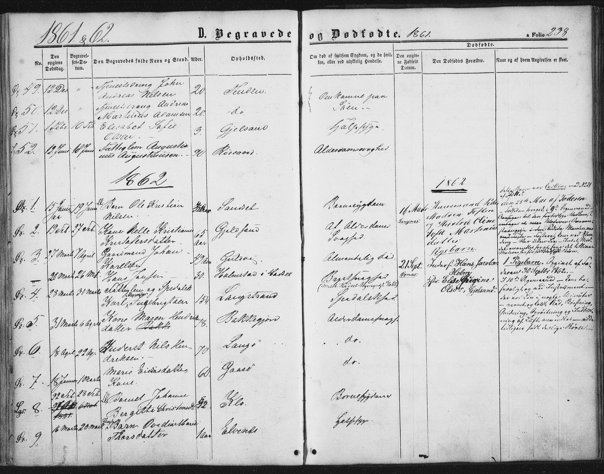 Ministerialprotokoller, klokkerbøker og fødselsregistre - Nordland, AV/SAT-A-1459/893/L1333: Parish register (official) no. 893A06, 1858-1866, p. 238