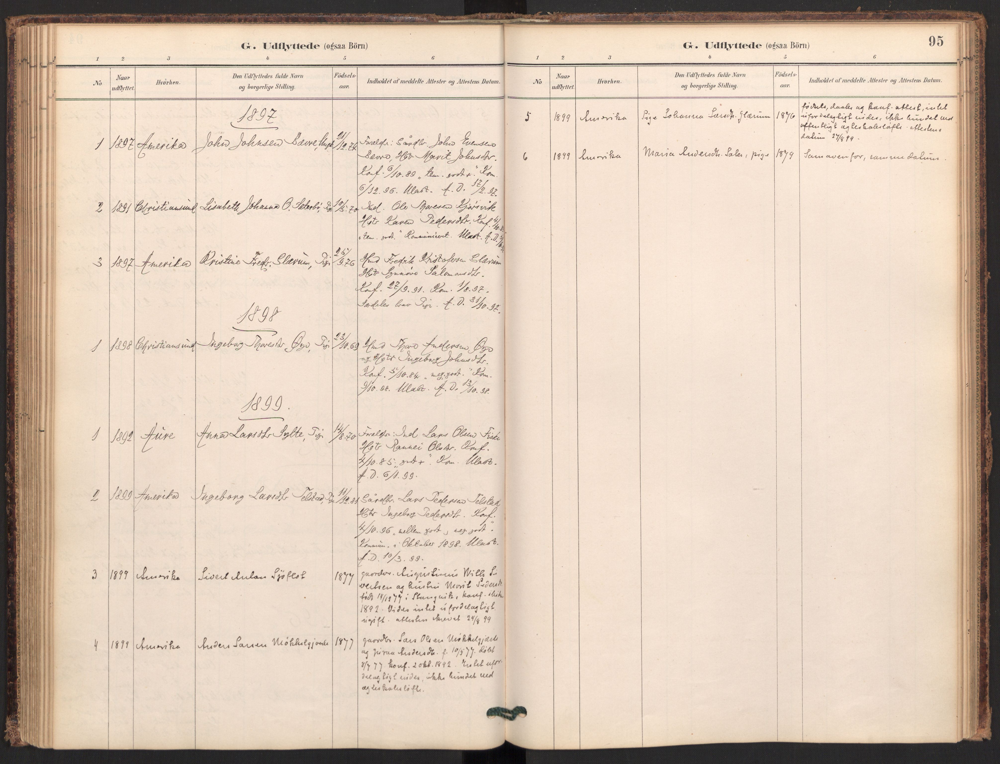 Ministerialprotokoller, klokkerbøker og fødselsregistre - Møre og Romsdal, SAT/A-1454/595/L1047: Parish register (official) no. 595A09, 1885-1900, p. 95