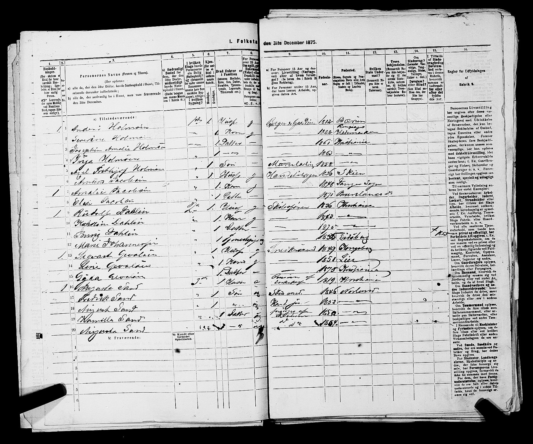 RA, 1875 census for 0301 Kristiania, 1875, p. 6710