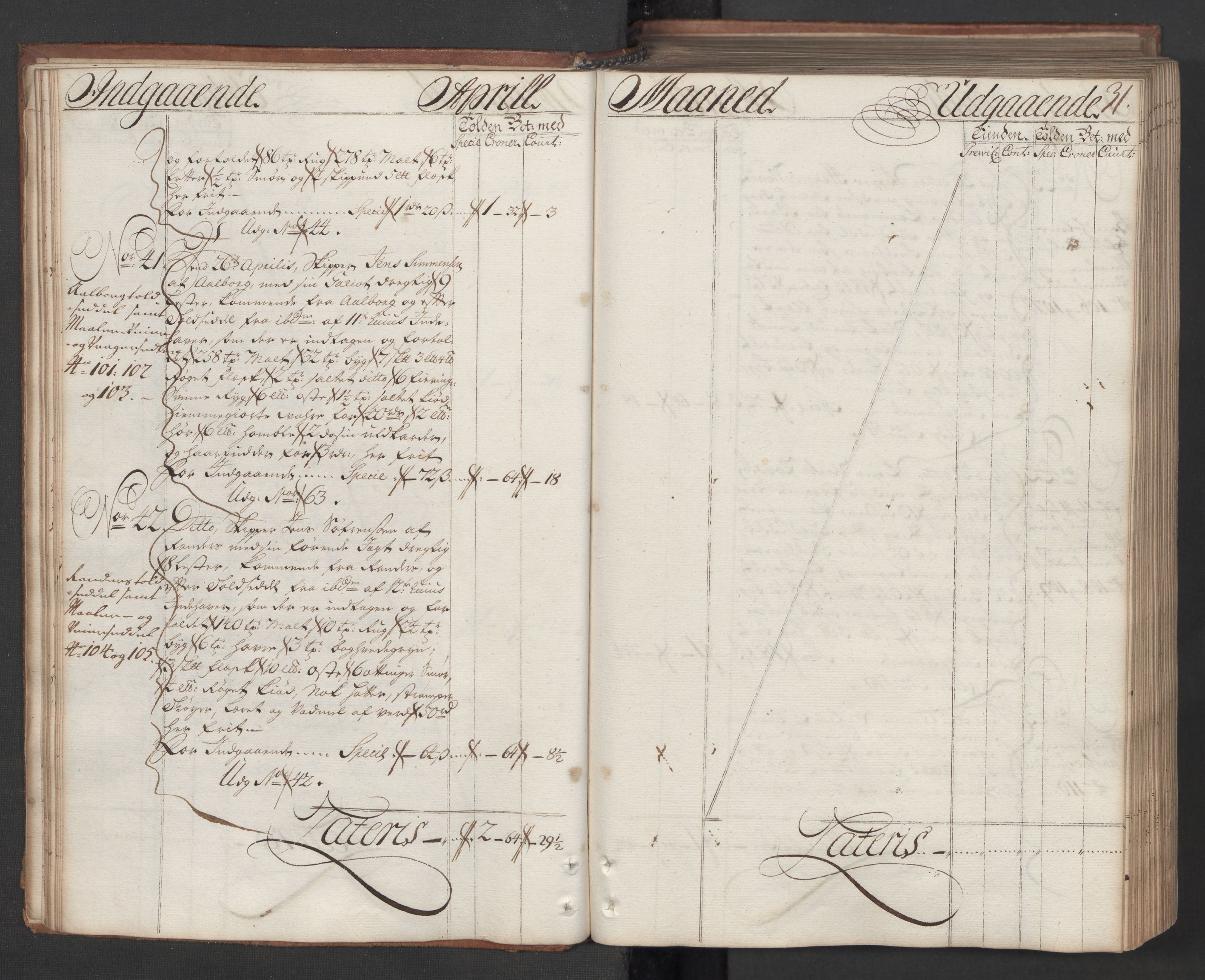 Generaltollkammeret, tollregnskaper, RA/EA-5490/R08/L0009/0001: Tollregnskaper Drammen / Hovedtollbok, 1731, p. 30b-31a