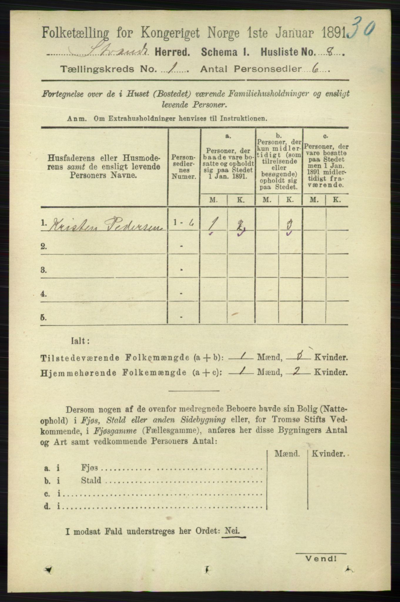 RA, 1891 census for 1130 Strand, 1891, p. 31