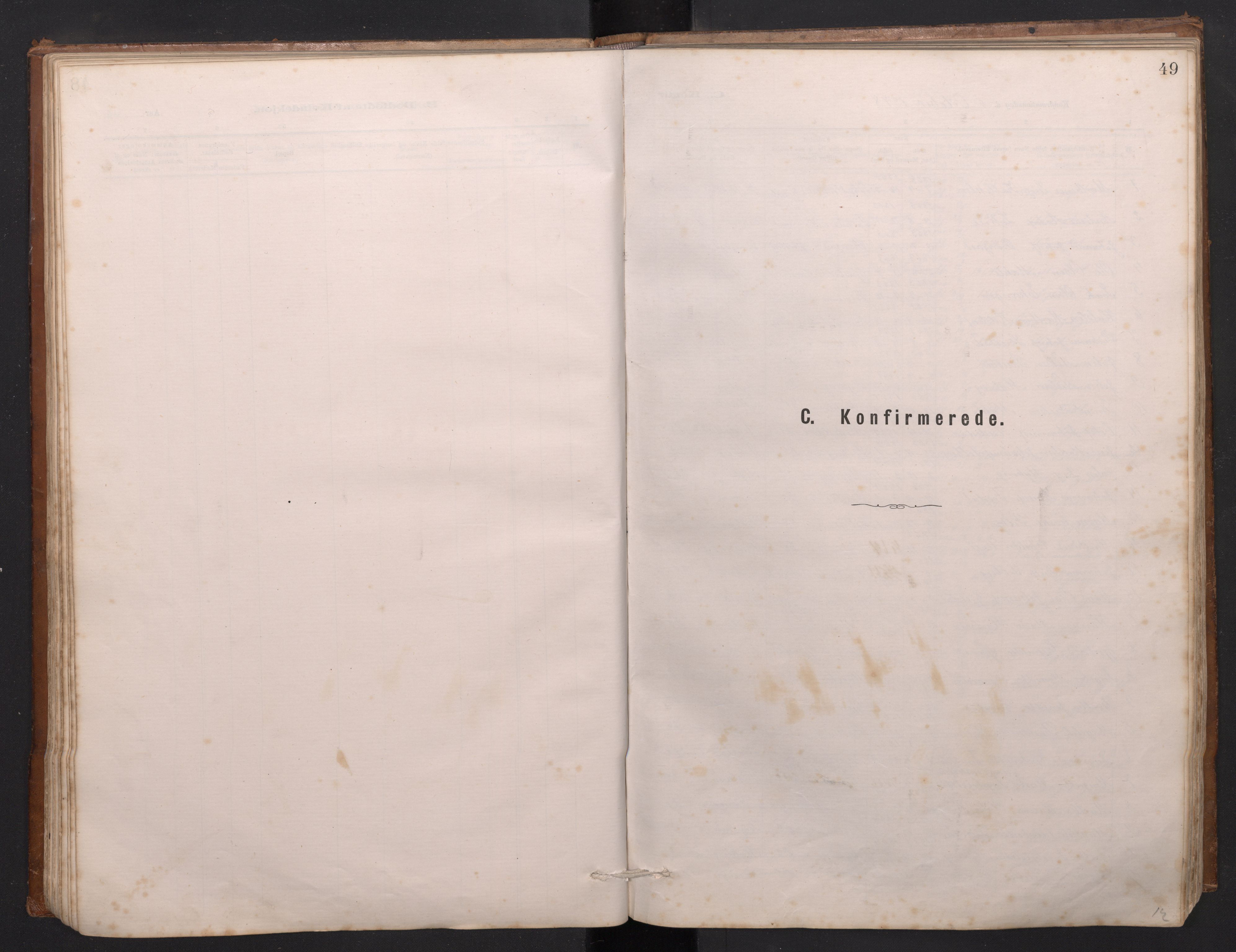 Haus sokneprestembete, AV/SAB-A-75601/H/Hab: Parish register (copy) no. C 2, 1878-1892, p. 48b-49a